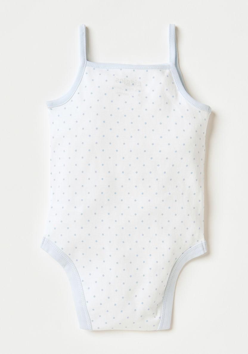 Giggles Printed Sleeveless Bodysuit with Snap Button Closure-Bodysuits-image-3