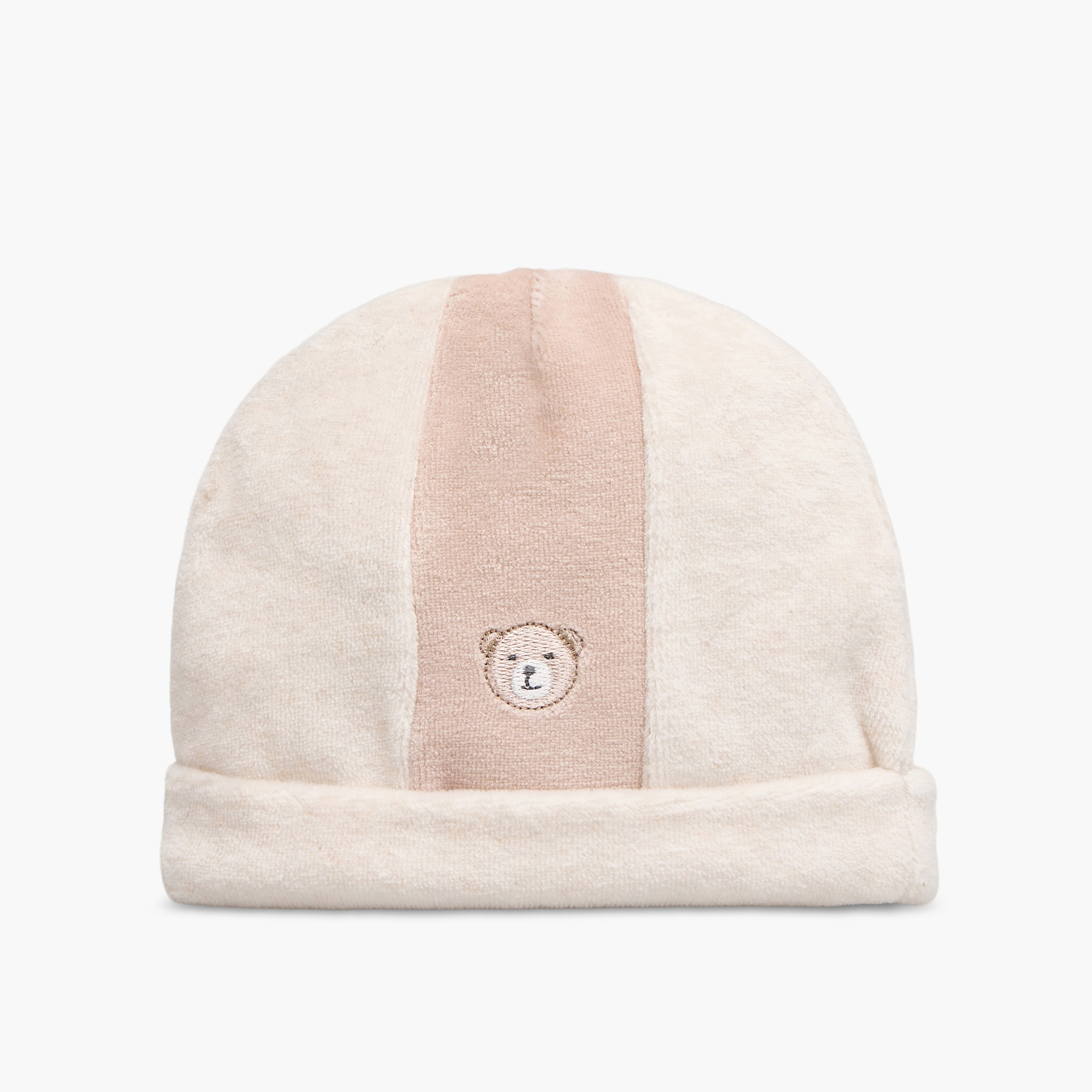 Giggles Cap with Bear Embroidery-baby-boys-accessories-caps-image-3