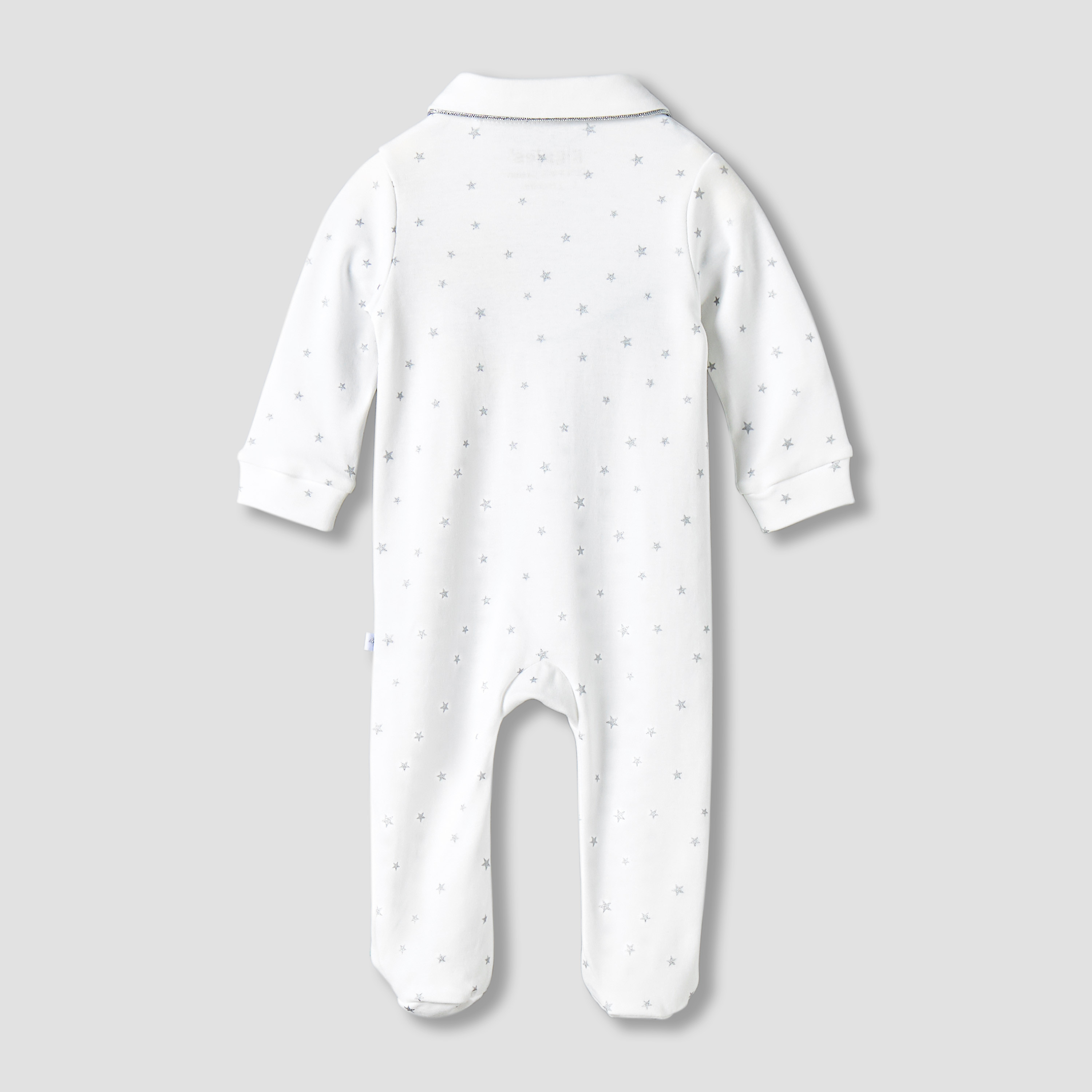 Giggles Cotton Collared Neck Long Sleeve Sleepsuit with Snap Button Closure-baby-girls-clothing-nightwear-sleepsuits-image-3