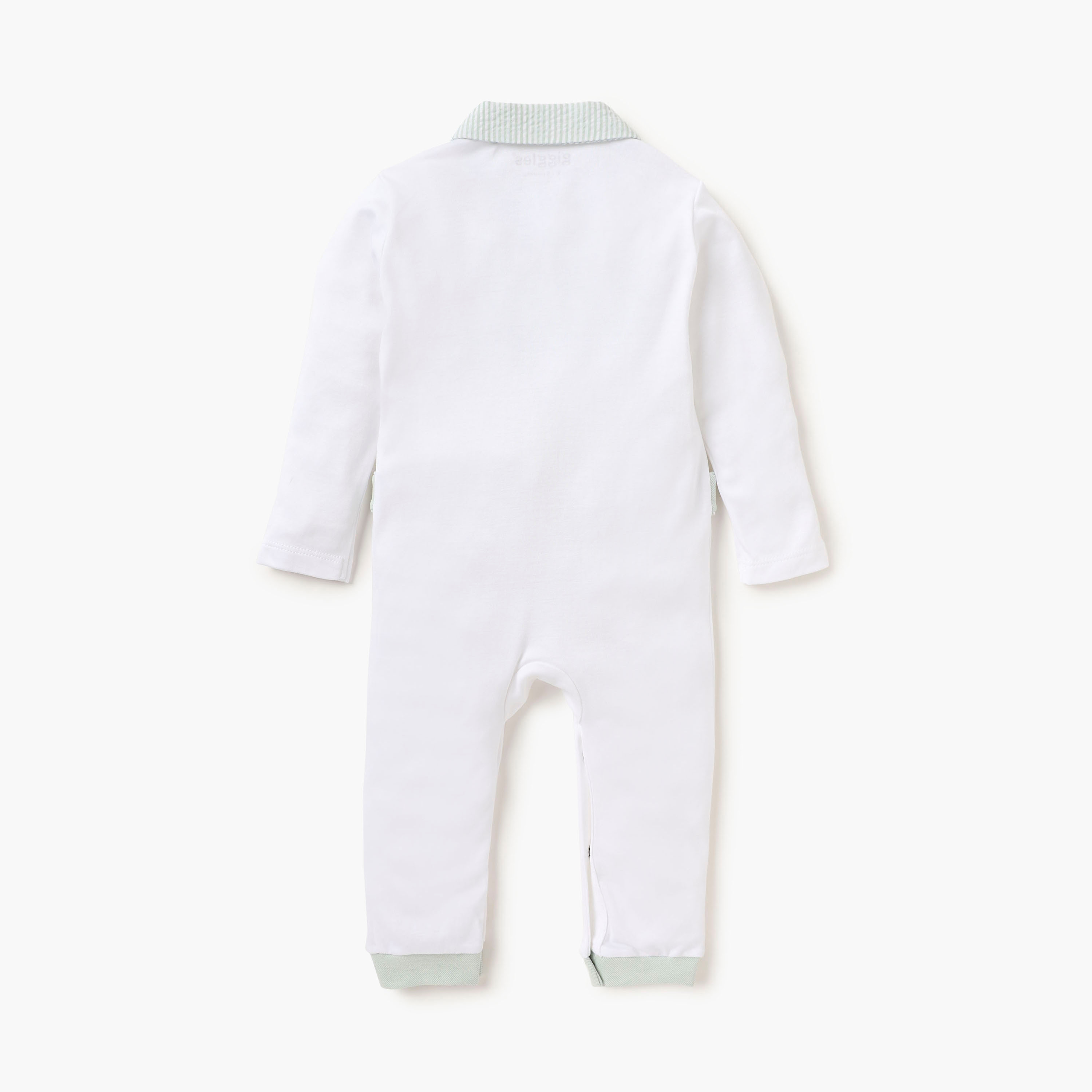 Giggles Printed Sleepsuit with Collared Neckline and Button Closure-baby-boys-clothing-nightwear-sleepsuits-image-2