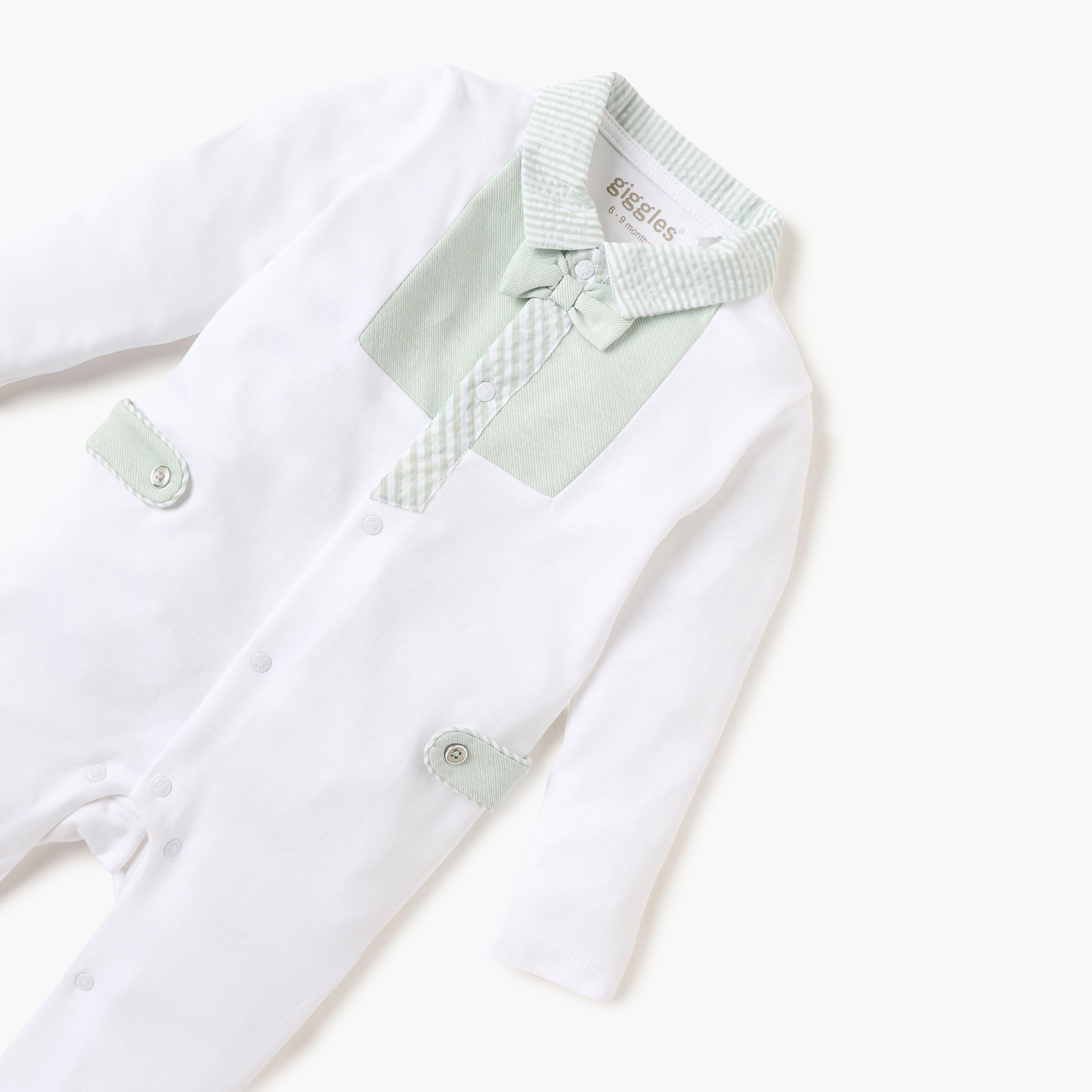 Giggles Printed Sleepsuit with Collared Neckline and Button Closure-baby-boys-clothing-nightwear-sleepsuits-image-3