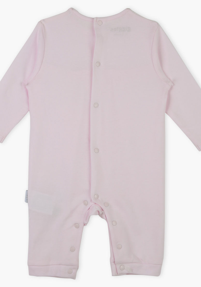 Giggles Long Sleeves Sleepsuit with Bow Detail-Sleepsuits-image-1