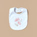 Juniors Floral Print Bib with Button Closure-Bibs and Burp Cloths-thumbnailMobile-0