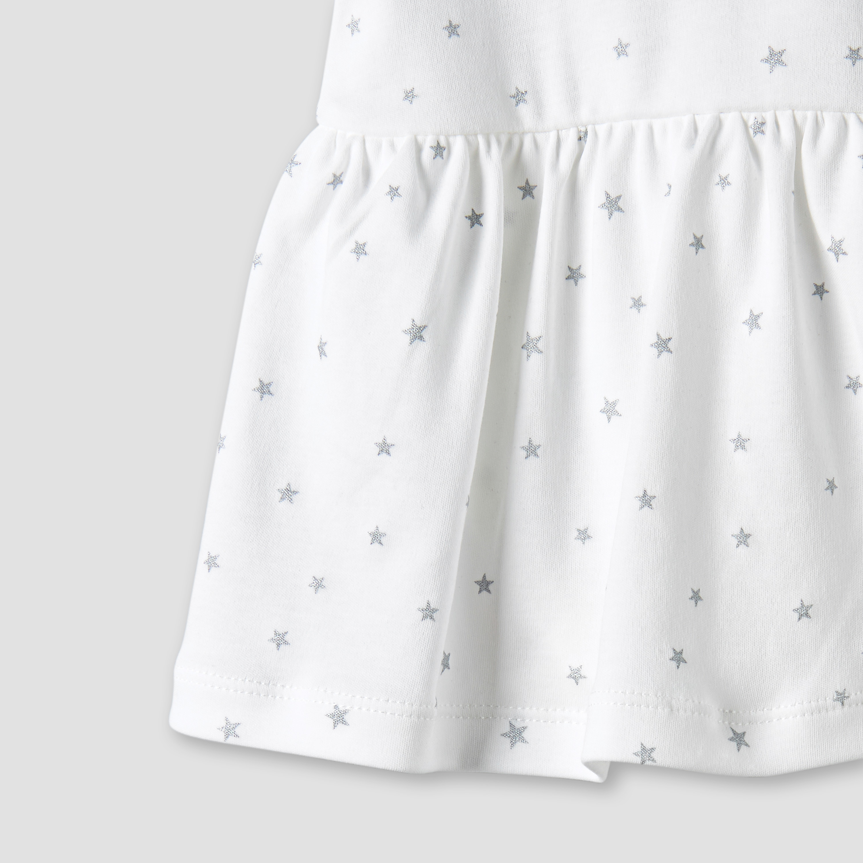Giggles Round Neck Short Sleeve Dress with Snap Button Closure-baby-girls-clothing-dressesandjumpsuits-image-6
