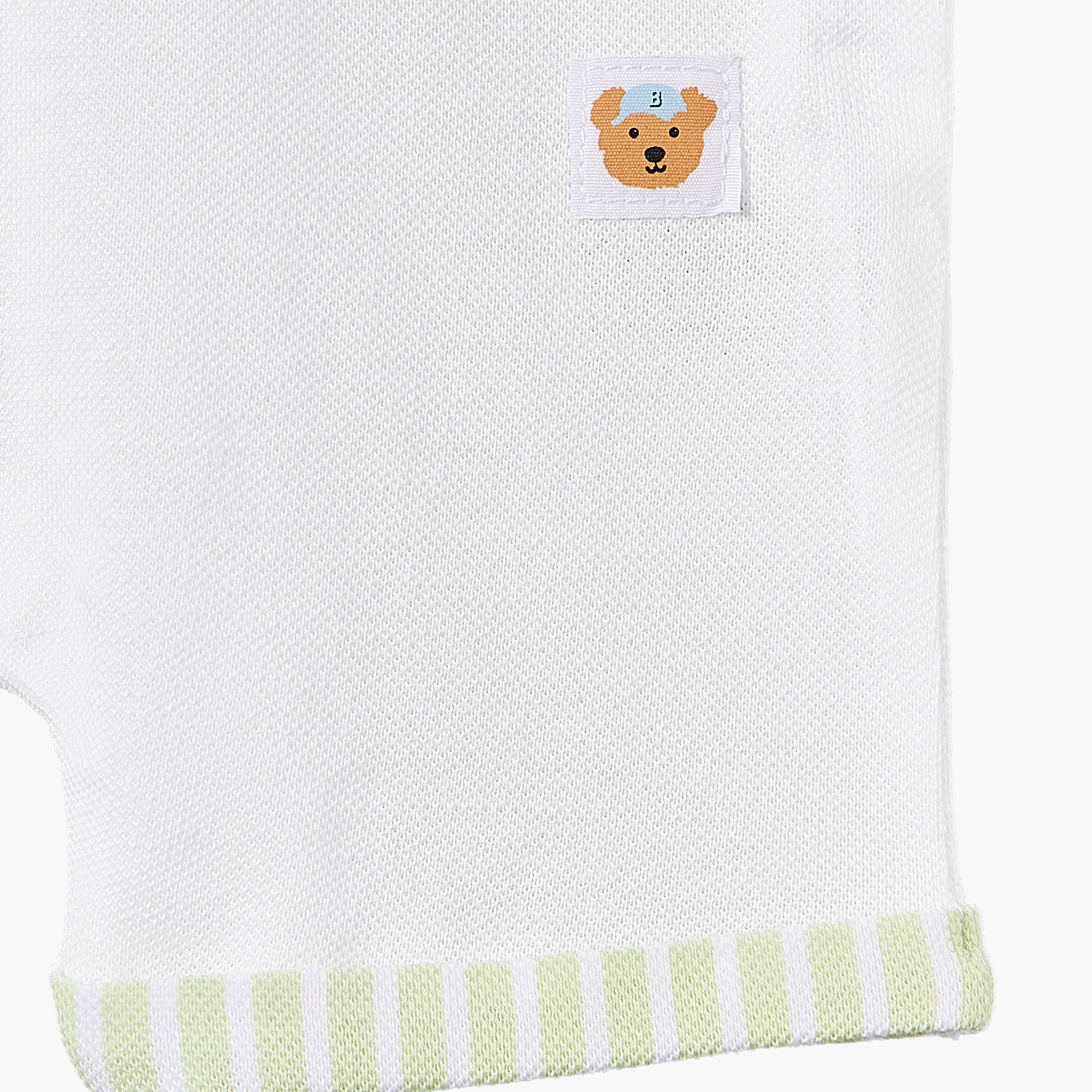 Juniors Collared Short Sleeves Romper with Bear Embroidery-baby-boys-clothing-rompers-image-5