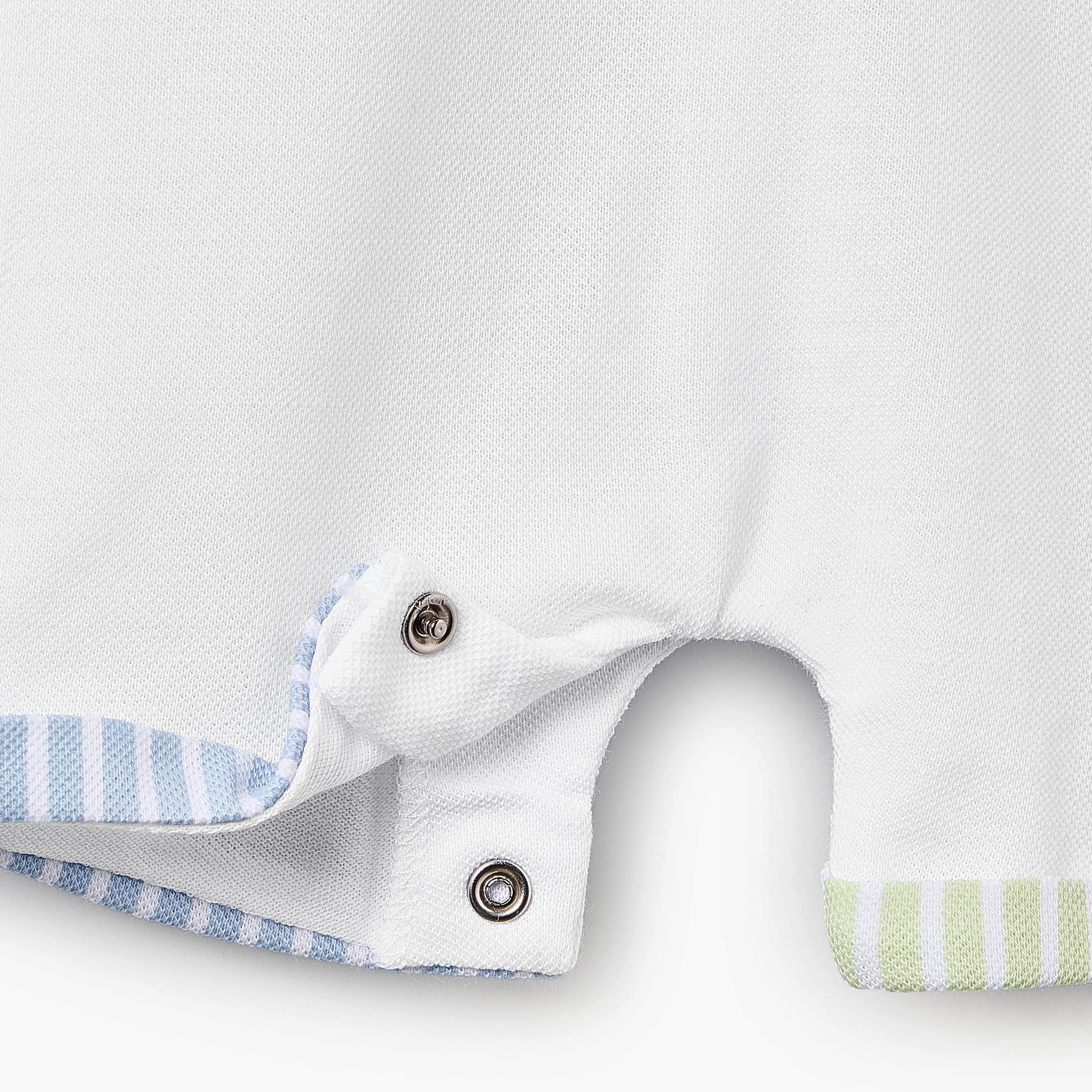 Juniors Collared Short Sleeves Romper with Bear Embroidery-baby-boys-clothing-rompers-image-6
