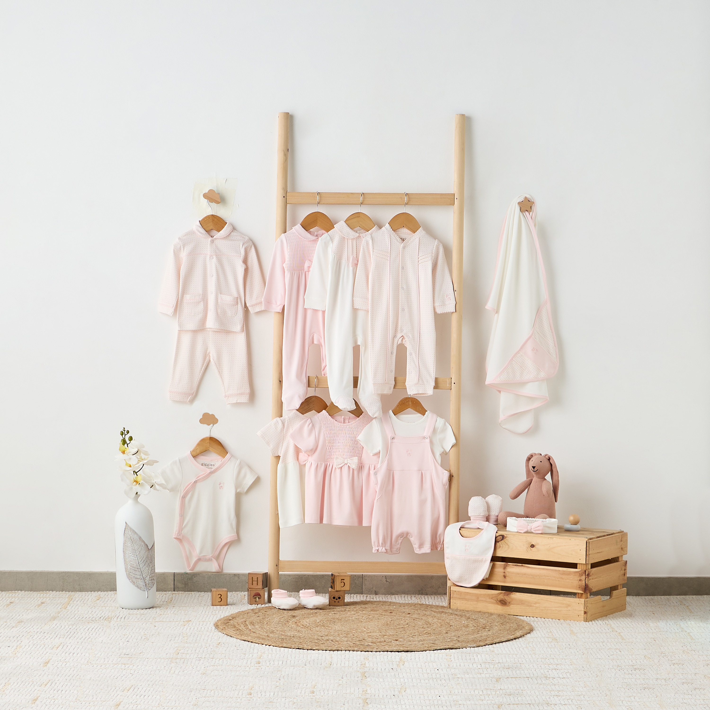 Giggles Bow Accent Collared Closed Feet Sleepsuit with Long Sleeves-baby-girls-clothing-nightwear-sleepsuits-image-7