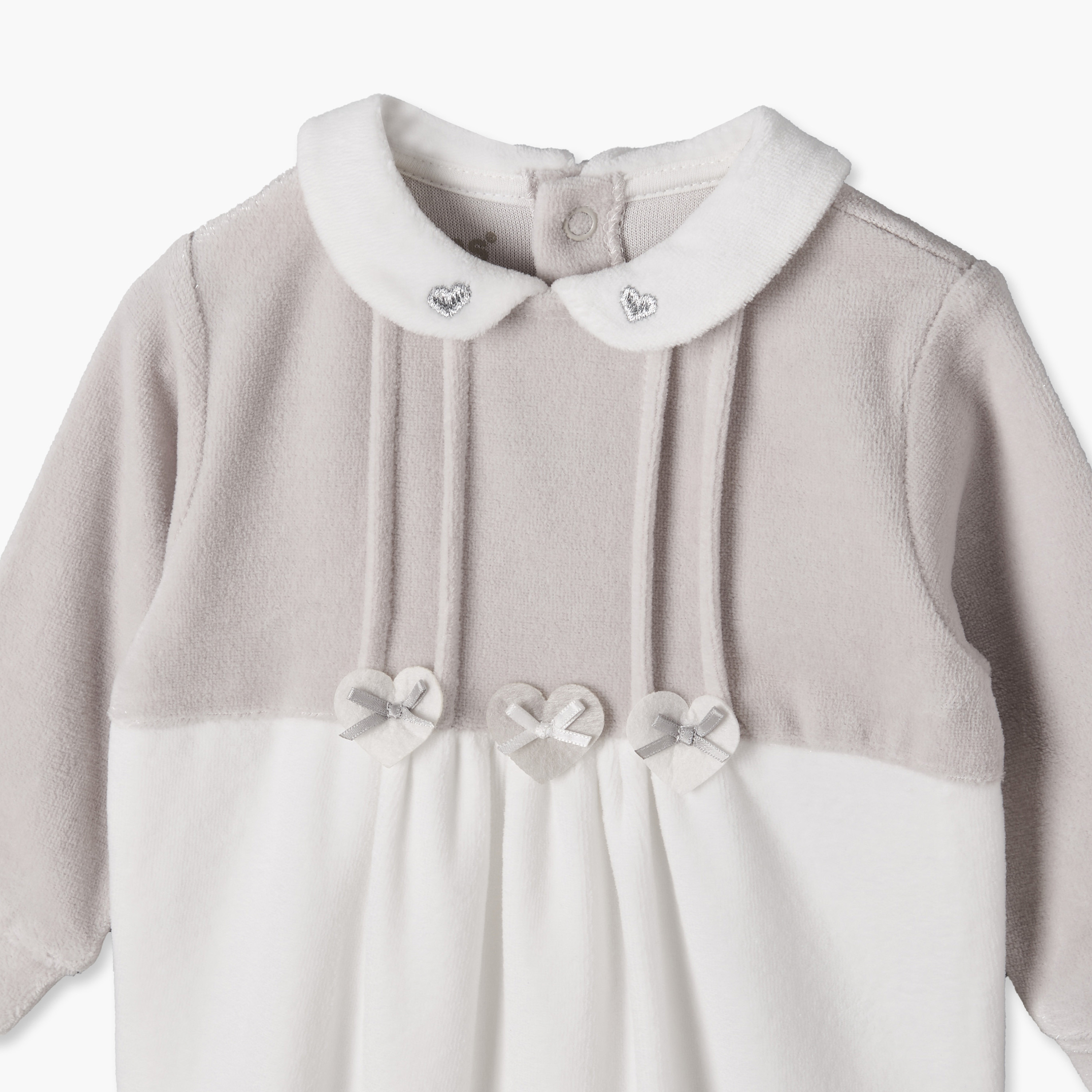 Giggles Collared Long Sleeves Sleepsuit with Snap Button Closure-baby-girls-clothing-nightwear-sleepsuits-image-4