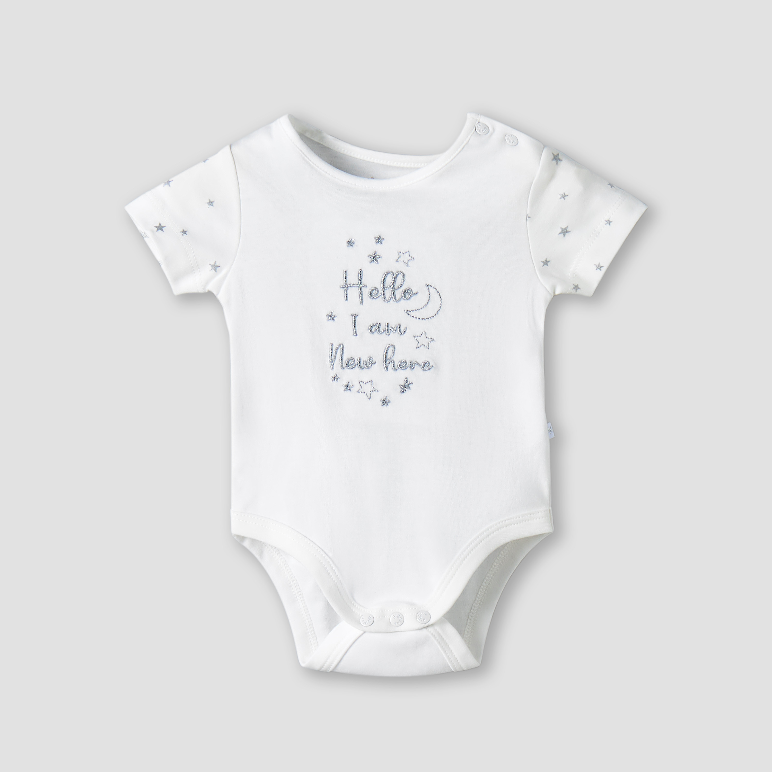 بودي سوت بأكمام قصيرة بياقة ضيقة مع أزرار إغلاق كبس من جيجلز-baby-boys-clothing-bodysuits-image-6