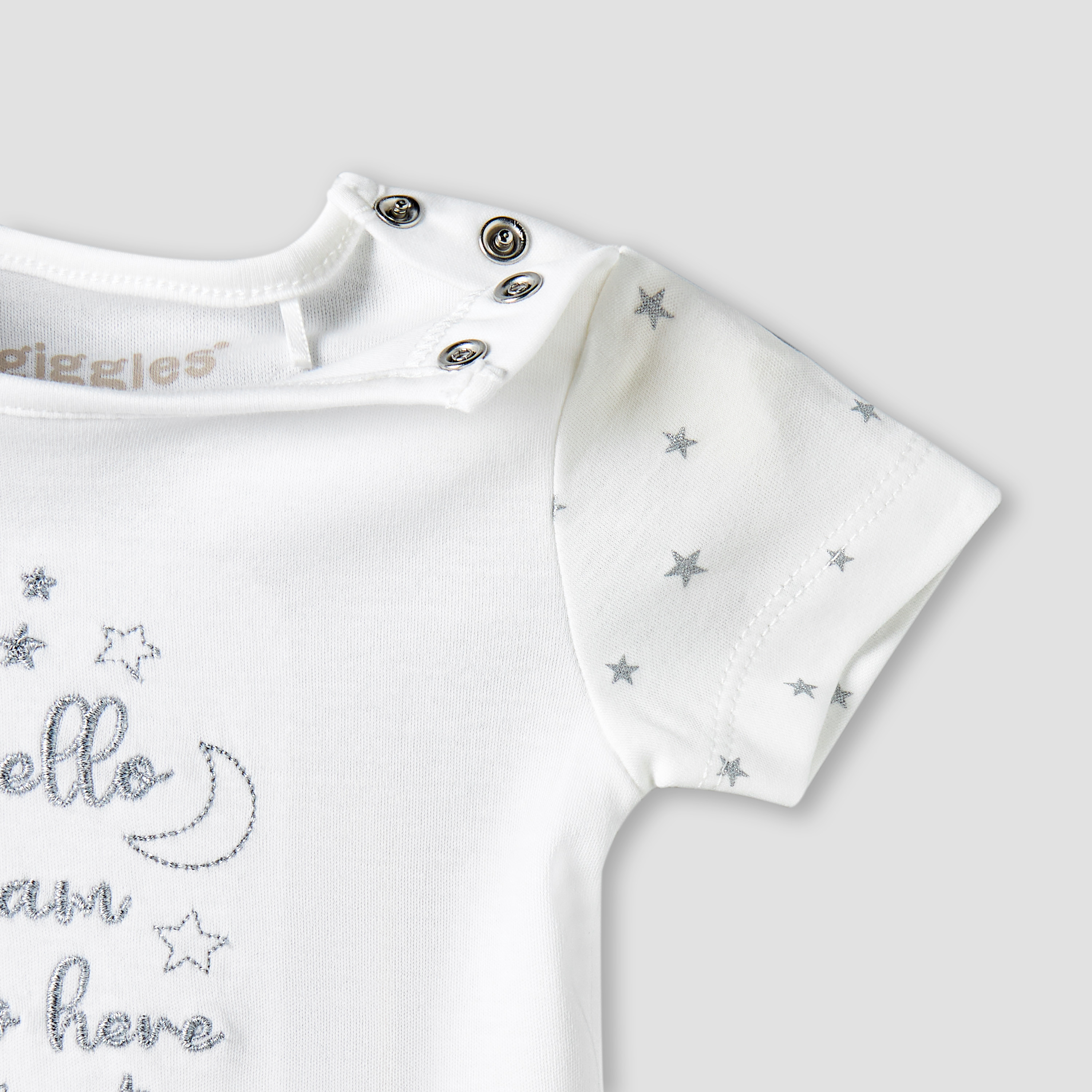 بودي سوت بأكمام قصيرة بياقة ضيقة مع أزرار إغلاق كبس من جيجلز-baby-boys-clothing-bodysuits-image-3