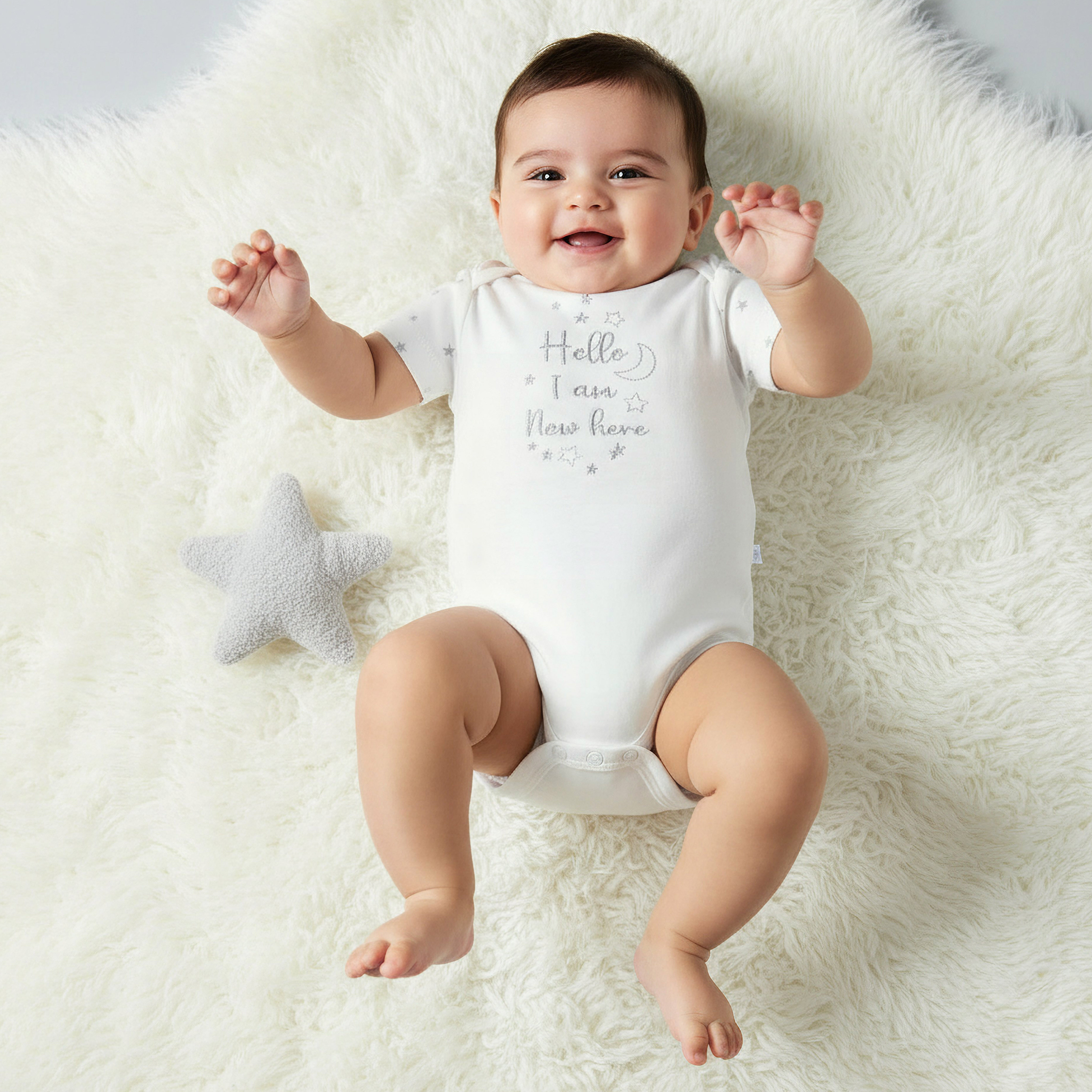 بودي سوت بأكمام قصيرة بياقة ضيقة مع أزرار إغلاق كبس من جيجلز-baby-boys-clothing-bodysuits-image-7
