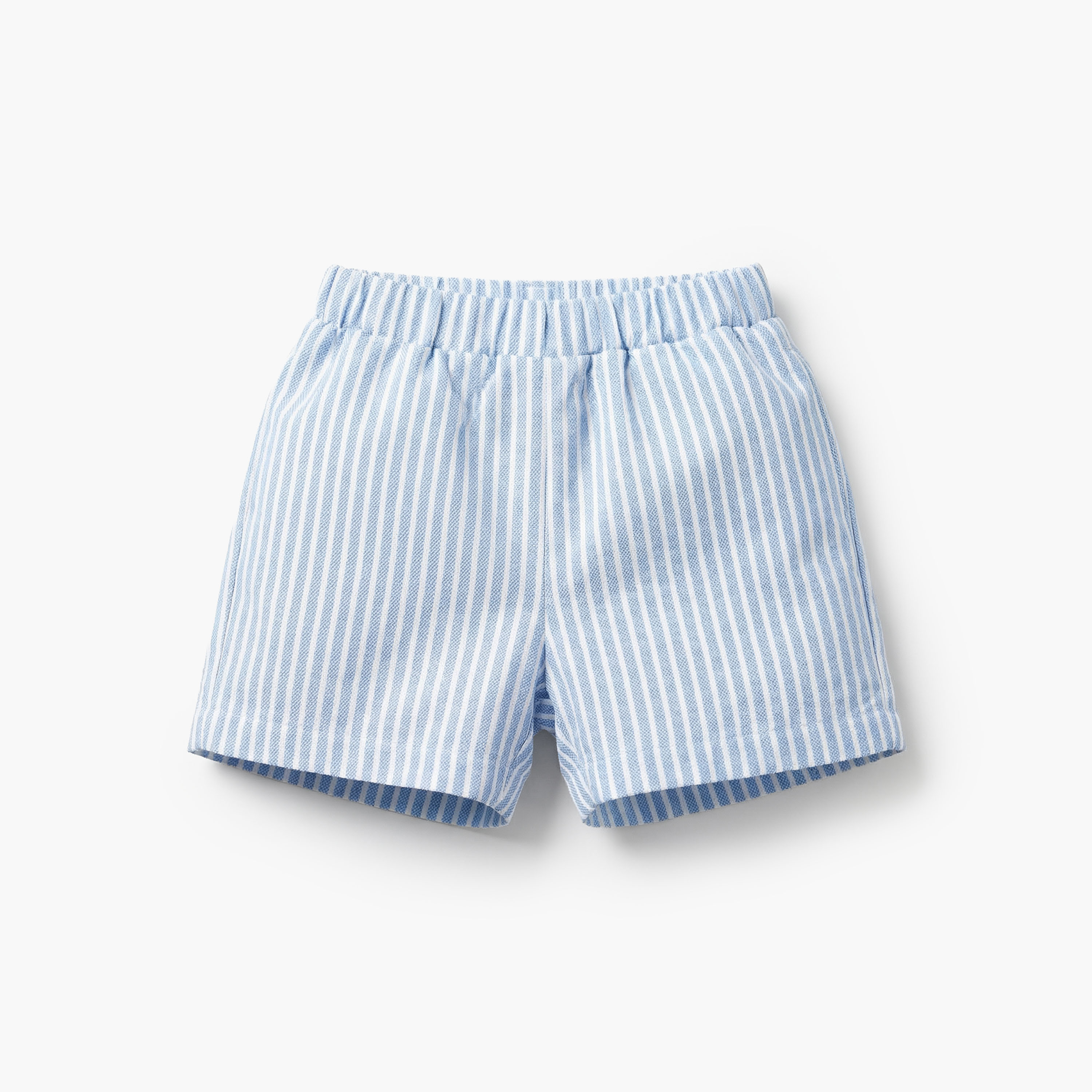 Juniors Collared Short Sleeves Polo T-shirt and Shorts Set with Stripes-baby-boys-clothing-setsandcoords-image-4