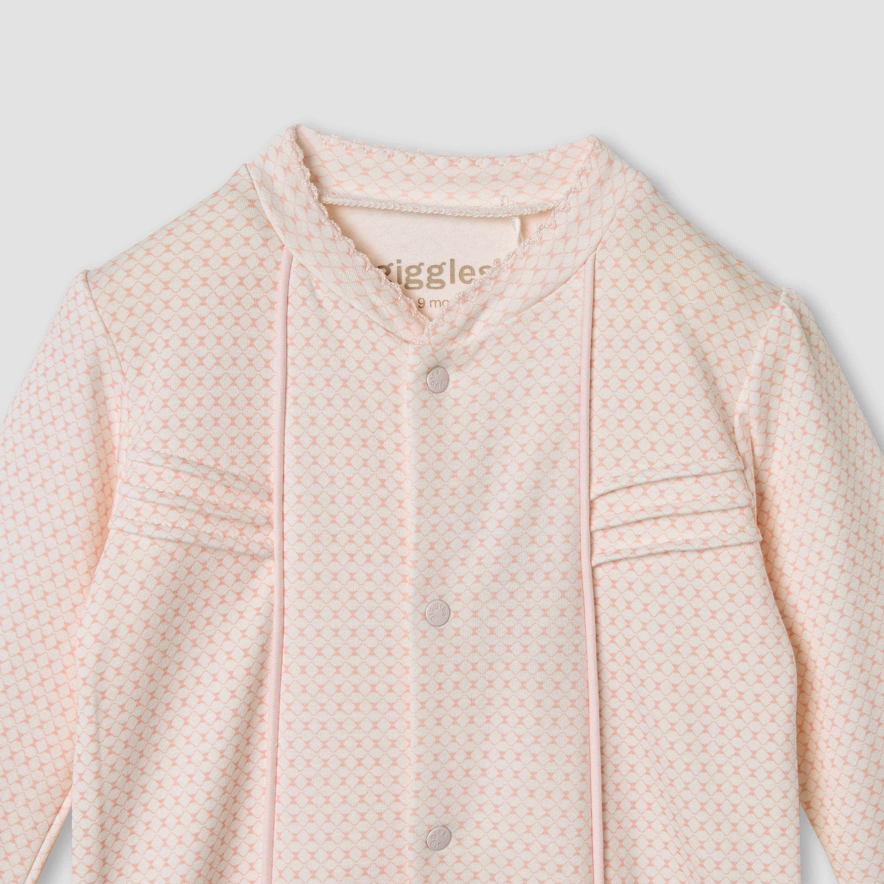 Giggles Printed Sleepsuit with Pintuck Detail-baby-girls-clothing-nightwear-sleepsuits-image-3