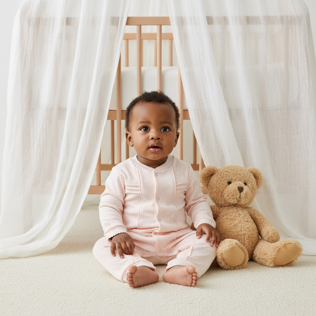 Giggles Printed Sleepsuit with Pintuck Detail-baby-girls-clothing-nightwear-sleepsuits-image-7