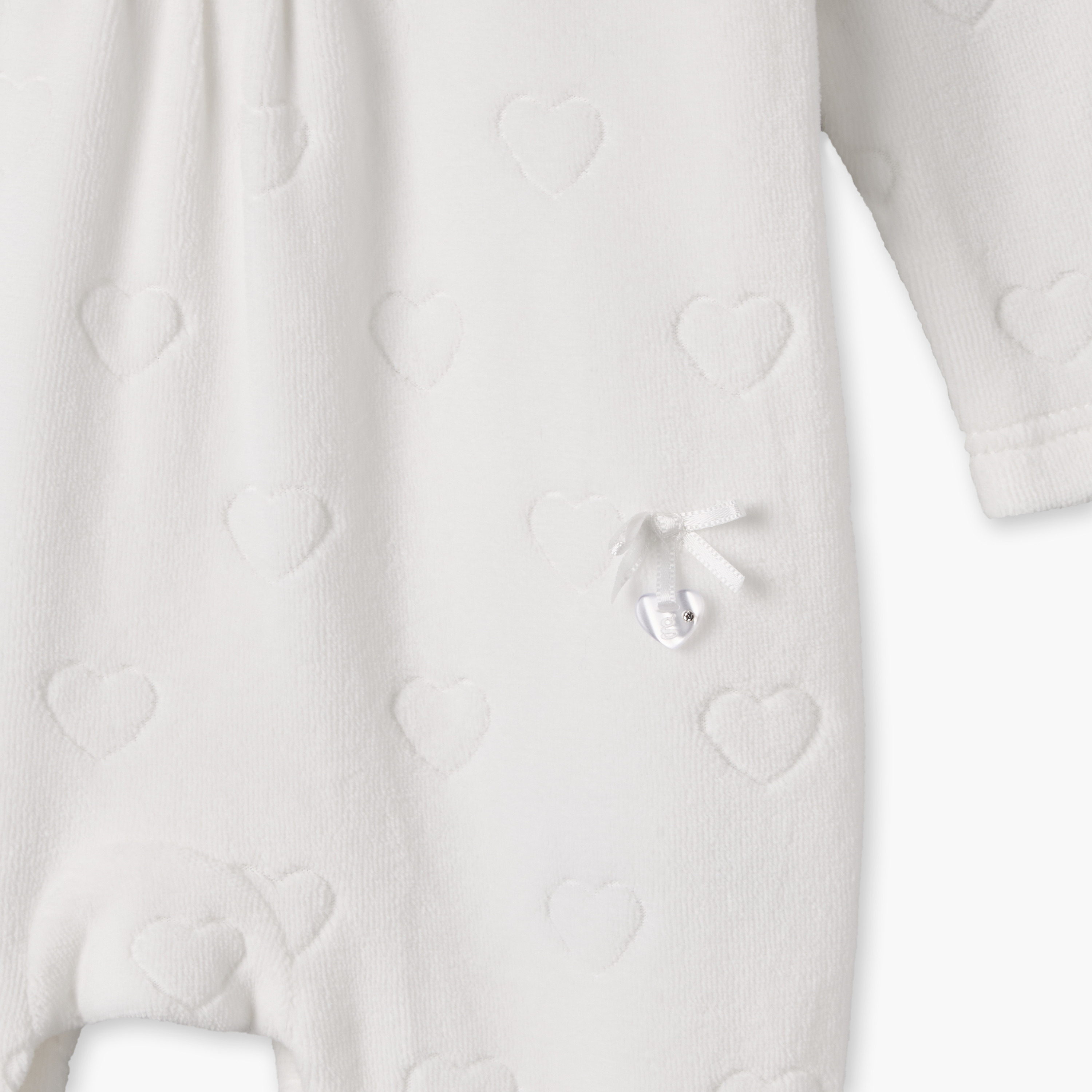 Giggles Crew Neck Long Sleeves Sleepsuit with Bow Applique-baby-girls-clothing-nightwear-sleepsuits-image-5