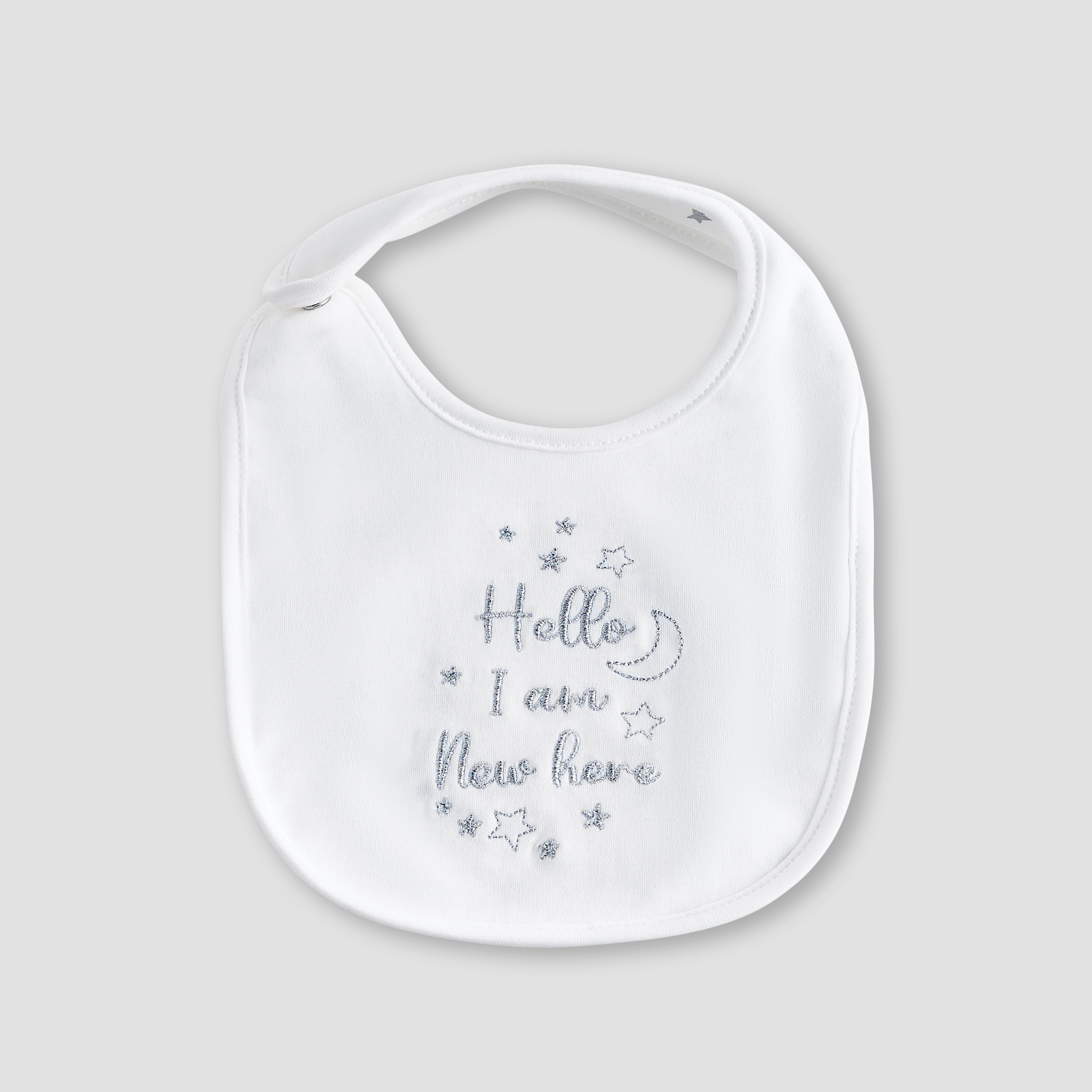 Pack of 2 Giggles Baby Bib with Snap Button Closure-baby-feeding-bibs-image-1