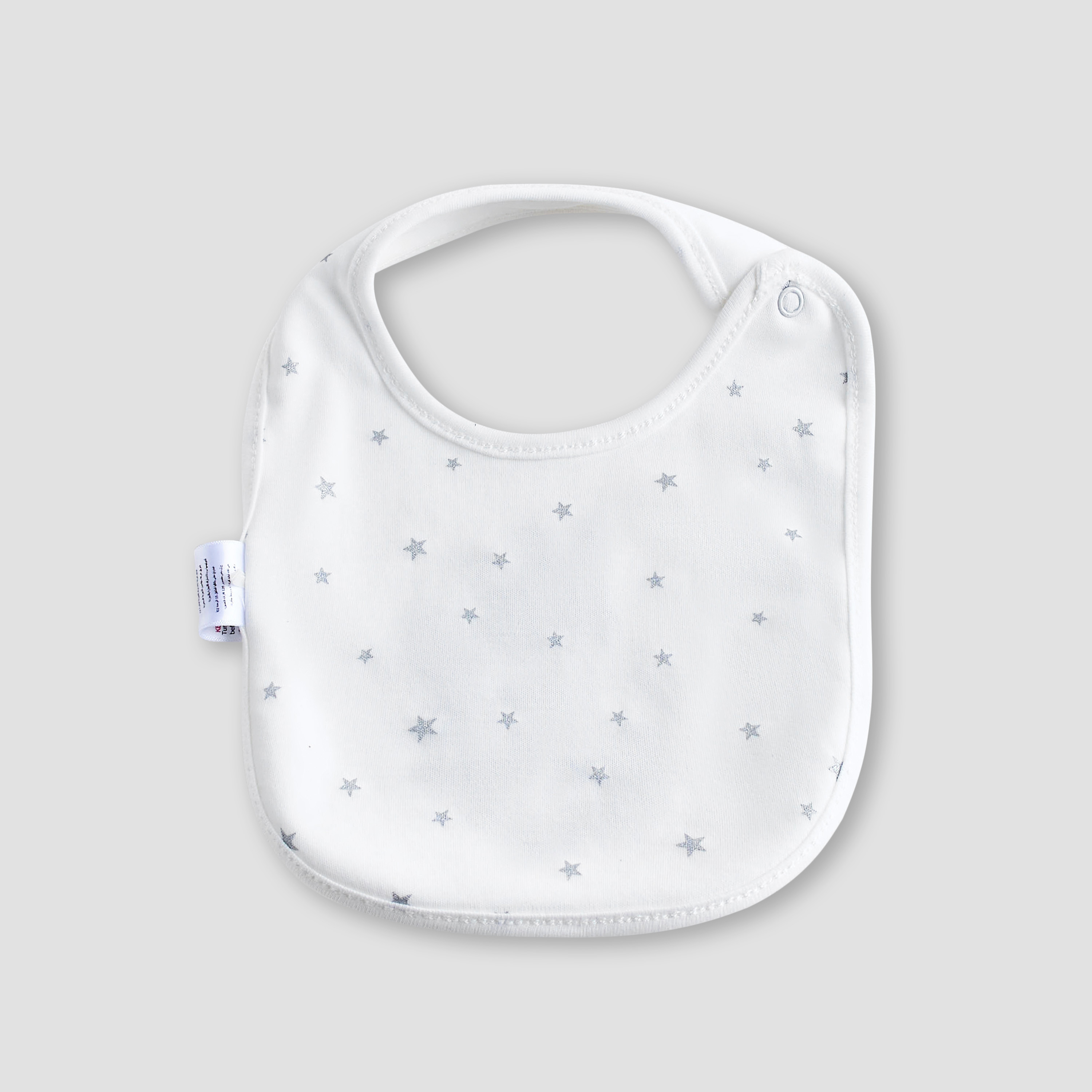 Pack of 2 Giggles Baby Bib with Snap Button Closure-baby-feeding-bibs-image-2