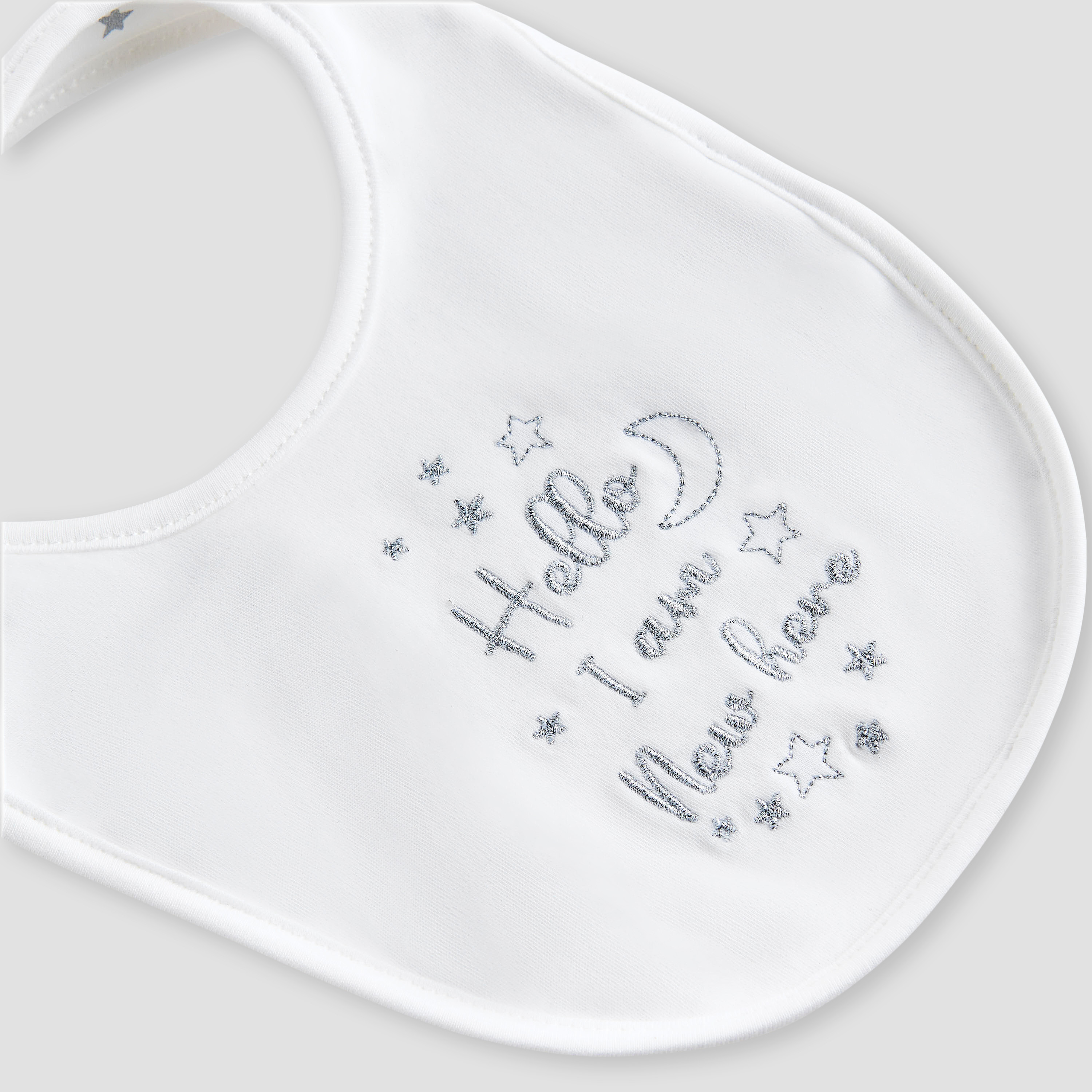 Pack of 2 Giggles Baby Bib with Snap Button Closure-baby-feeding-bibs-image-3