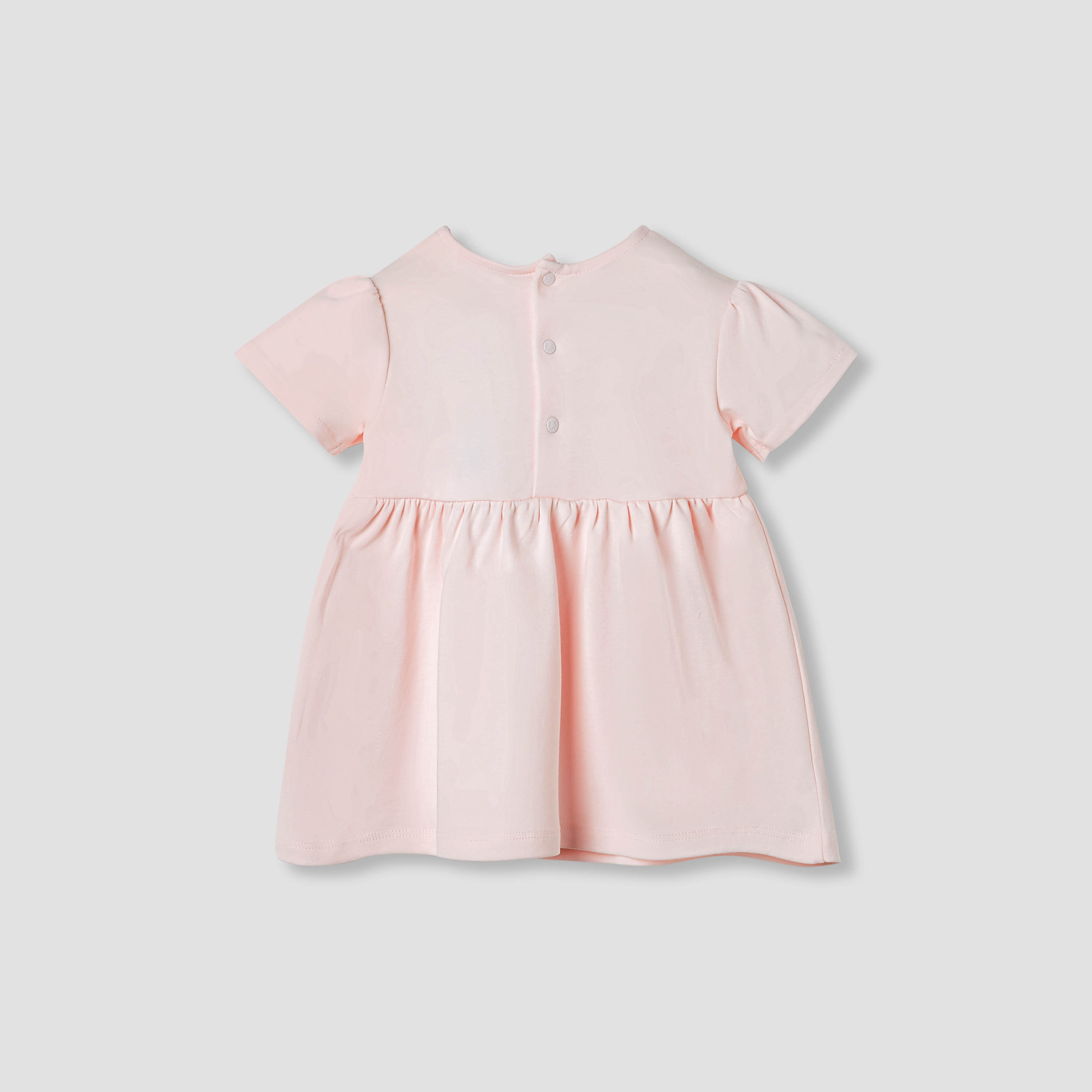 فستان إيه لاين بتفاصيل مدرزة وفيونكة من جيجلز-baby-girls-clothing-dressesandjumpsuits-image-2