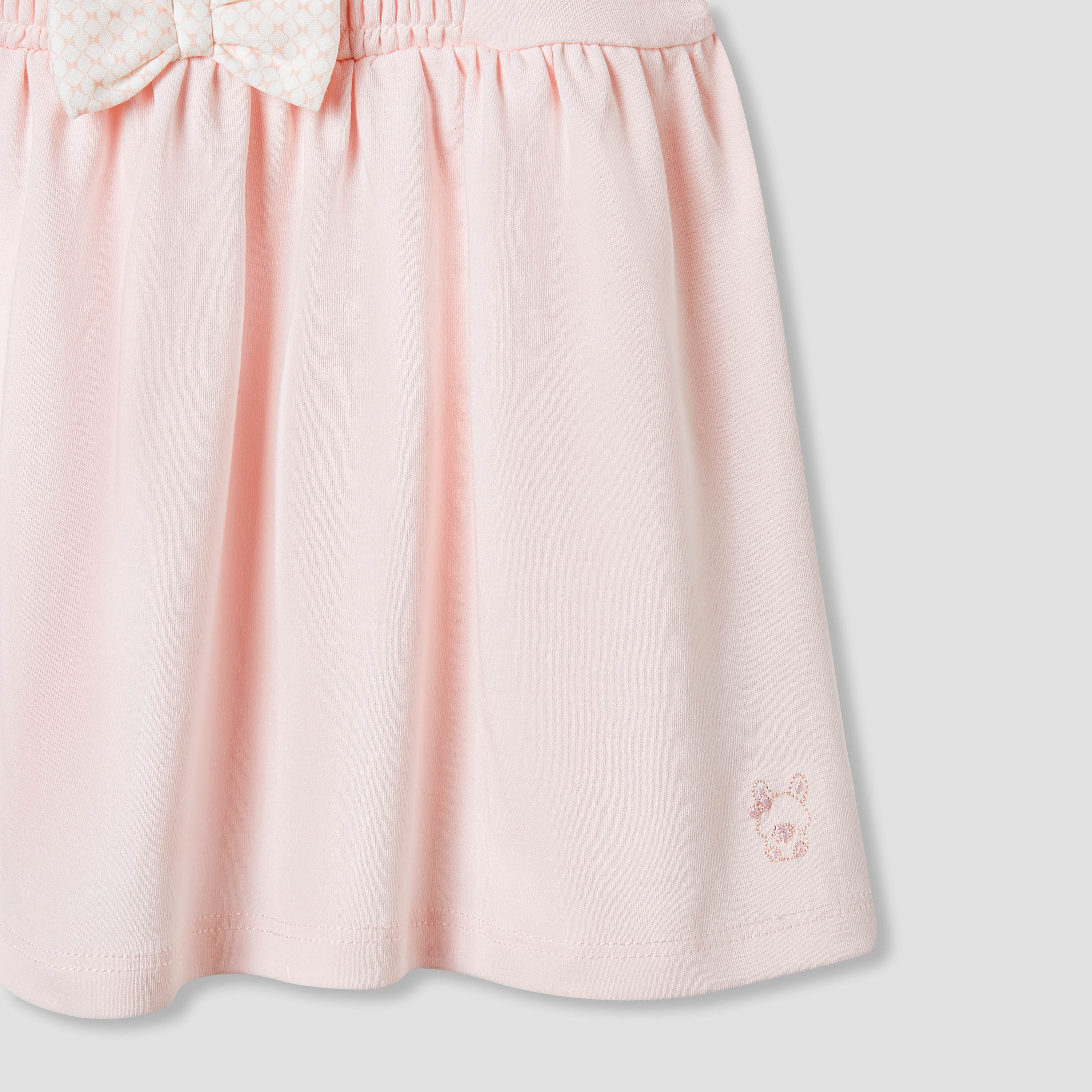 فستان إيه لاين بتفاصيل مدرزة وفيونكة من جيجلز-baby-girls-clothing-dressesandjumpsuits-image-5