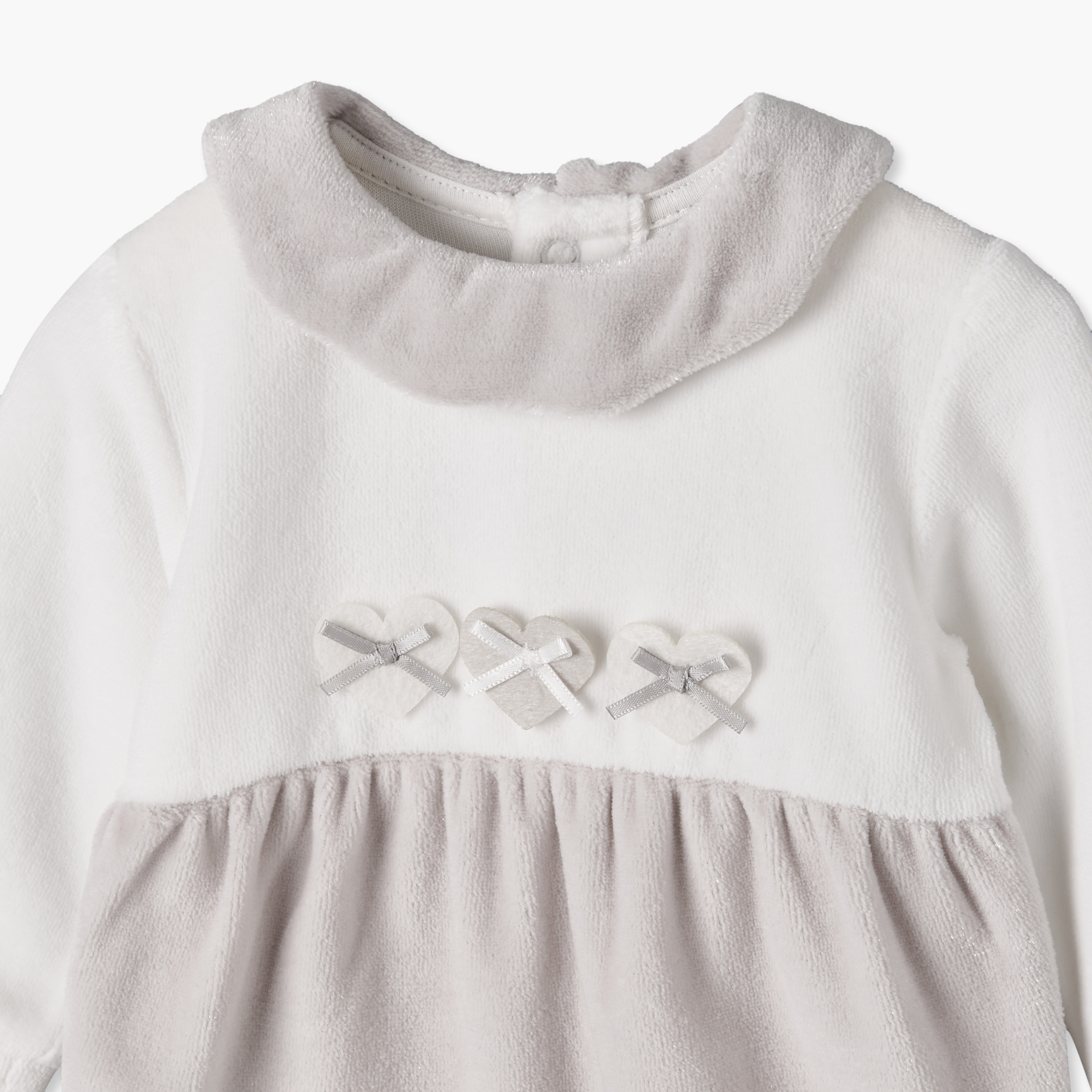 Giggles Collared Long Sleeves Pyjama Set with Heart Applique-baby-girls-clothing-nightwear-pyjamasets-image-7