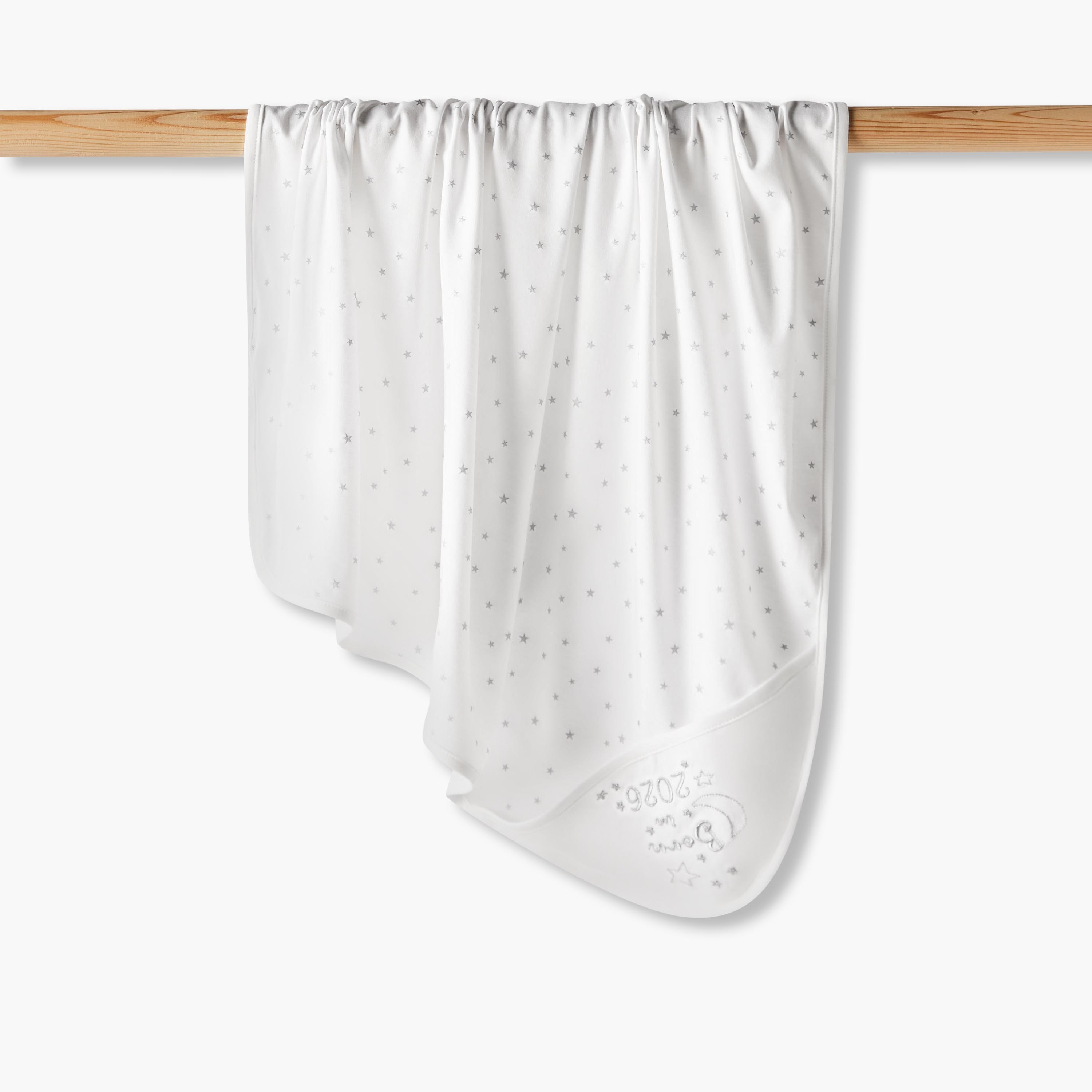 Giggles Receiving Blanket with Star Print-baby-nursery-blanketsandswaddles-receivingblankets-image-1