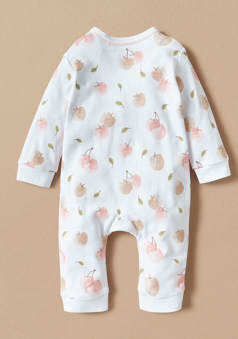 Juniors All-Over Cherry Print Sleepsuit with Ruffles-Sleepsuits-image-3