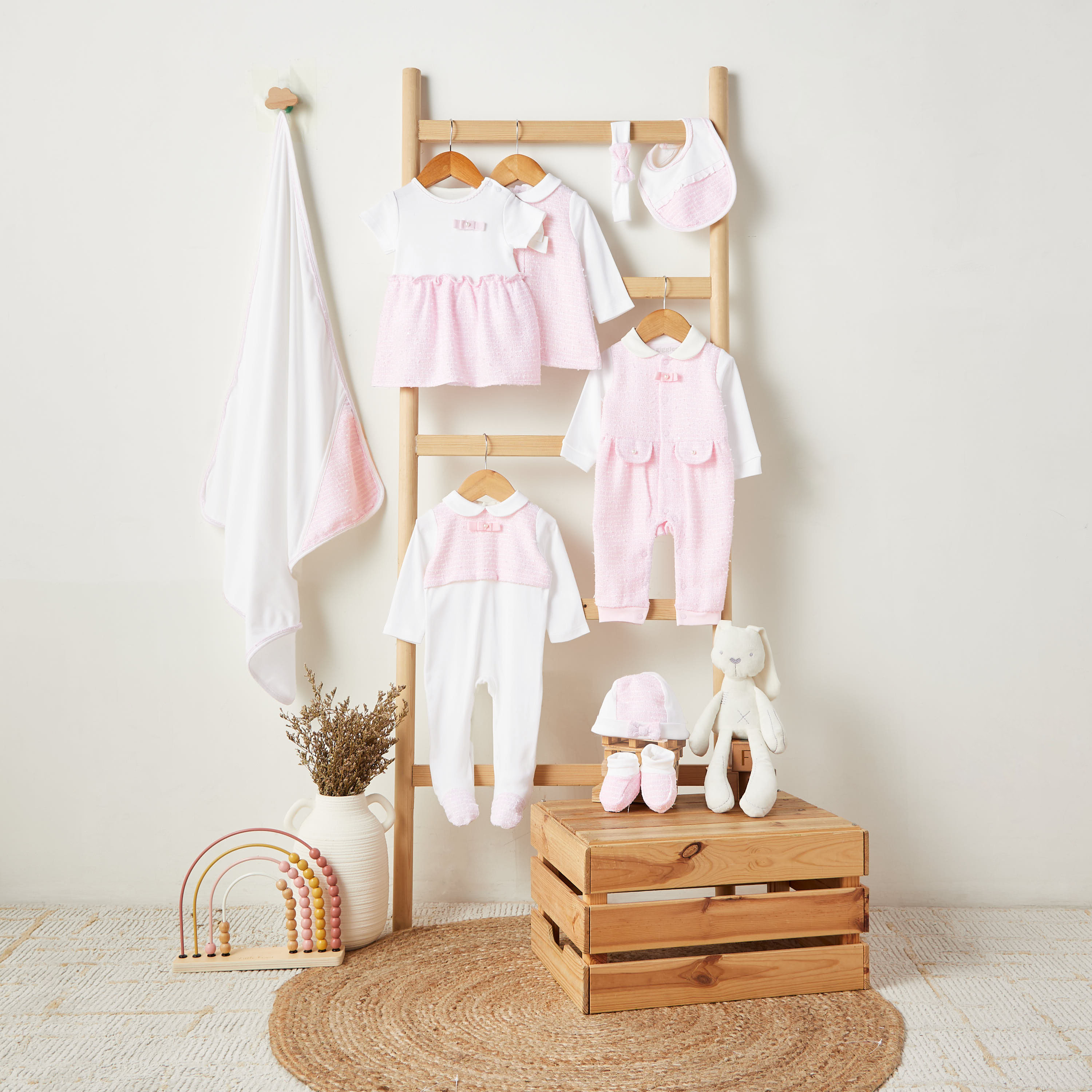 Giggles Supima Cotton Collared Long Sleeves Sleepsuit with Bow Detail-baby-girls-clothing-nightwear-sleepsuits-image-6