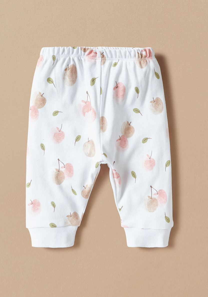 Juniors Cherry Print T-shirt and Pyjama Set-Pyjama Sets-image-2