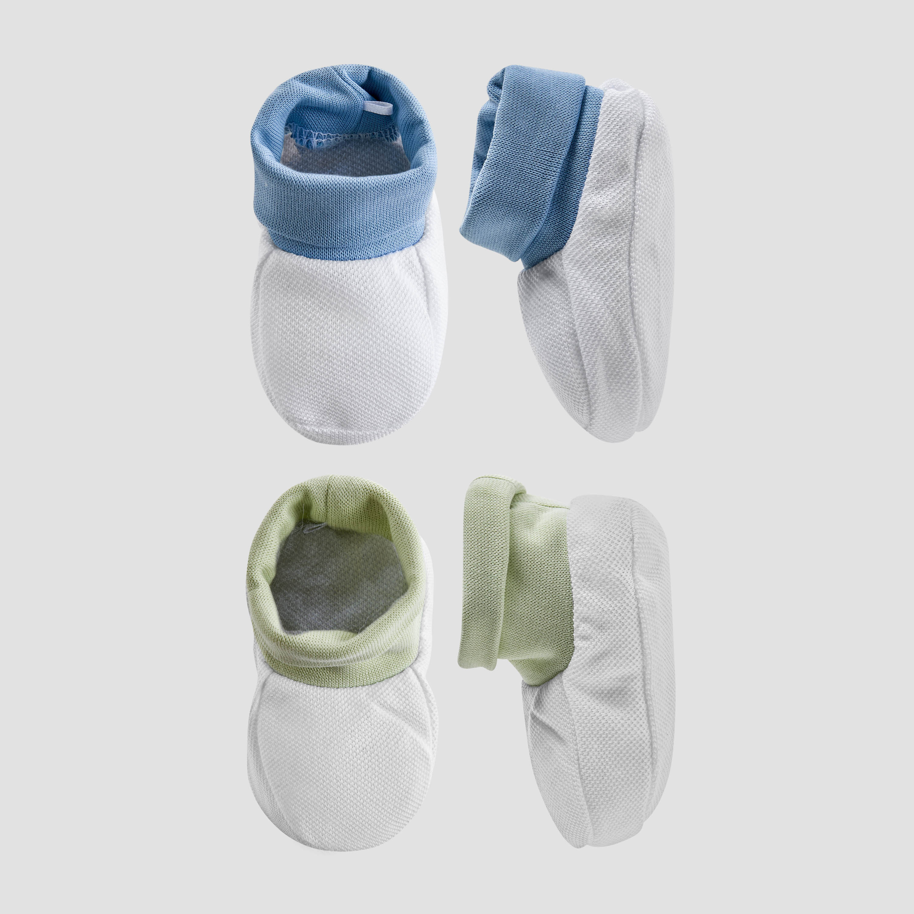 Pack of 2 Juniors Booties with Elasticated Cuff, Textured Design-baby-boys-shoes-booties-image-1