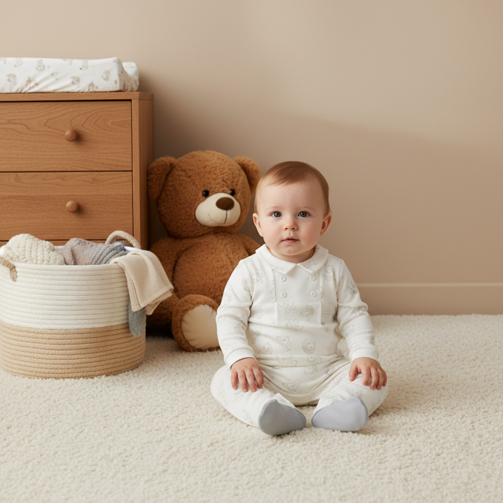 Giggles Bear Print Closed Feet Sleepsuit with Long Sleeves-baby-boys-clothing-nightwear-sleepsuits-image-7