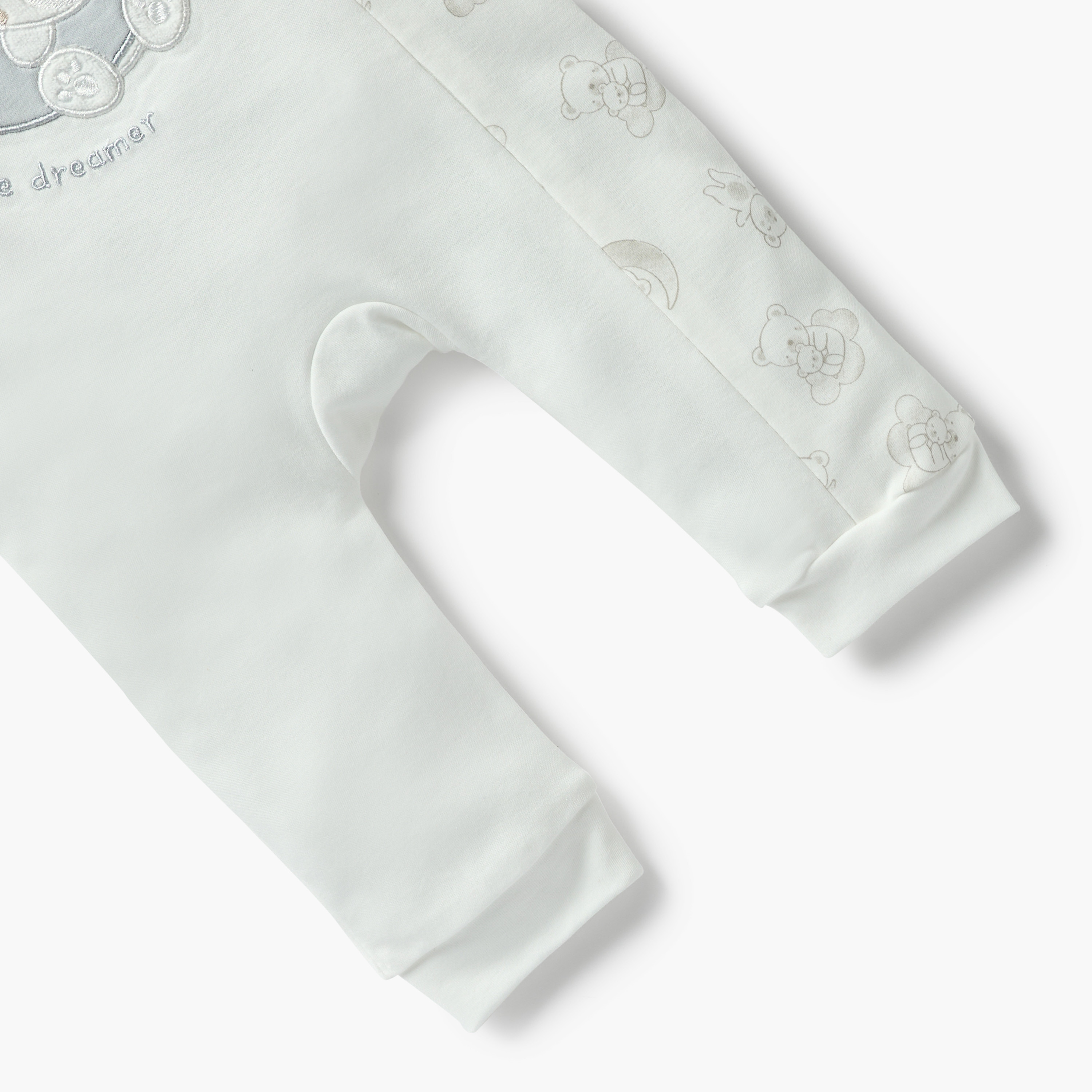Giggles Bear Applique Sleepsuit with Long Sleeves-baby-boys-clothing-nightwear-sleepsuits-image-4
