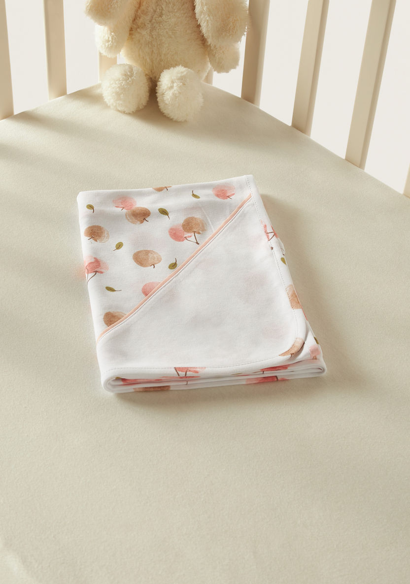 Juniors All-Over Cherry Print Receiving Blanket - 70x70 cm-Blankets and Throws-image-3