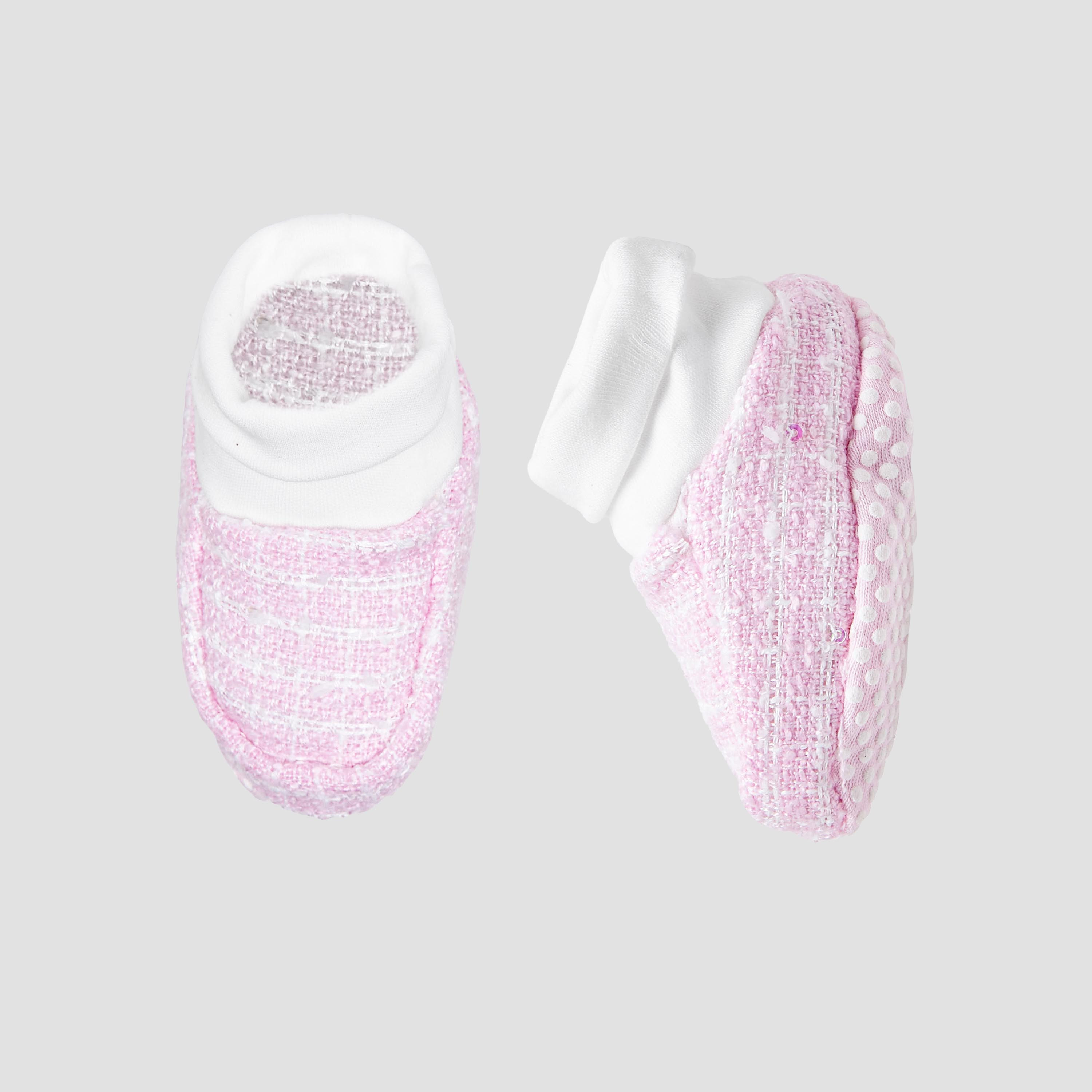 Giggles Booties with Ribbed Cuff- Slip-On-baby-boys-shoes-booties-image-1