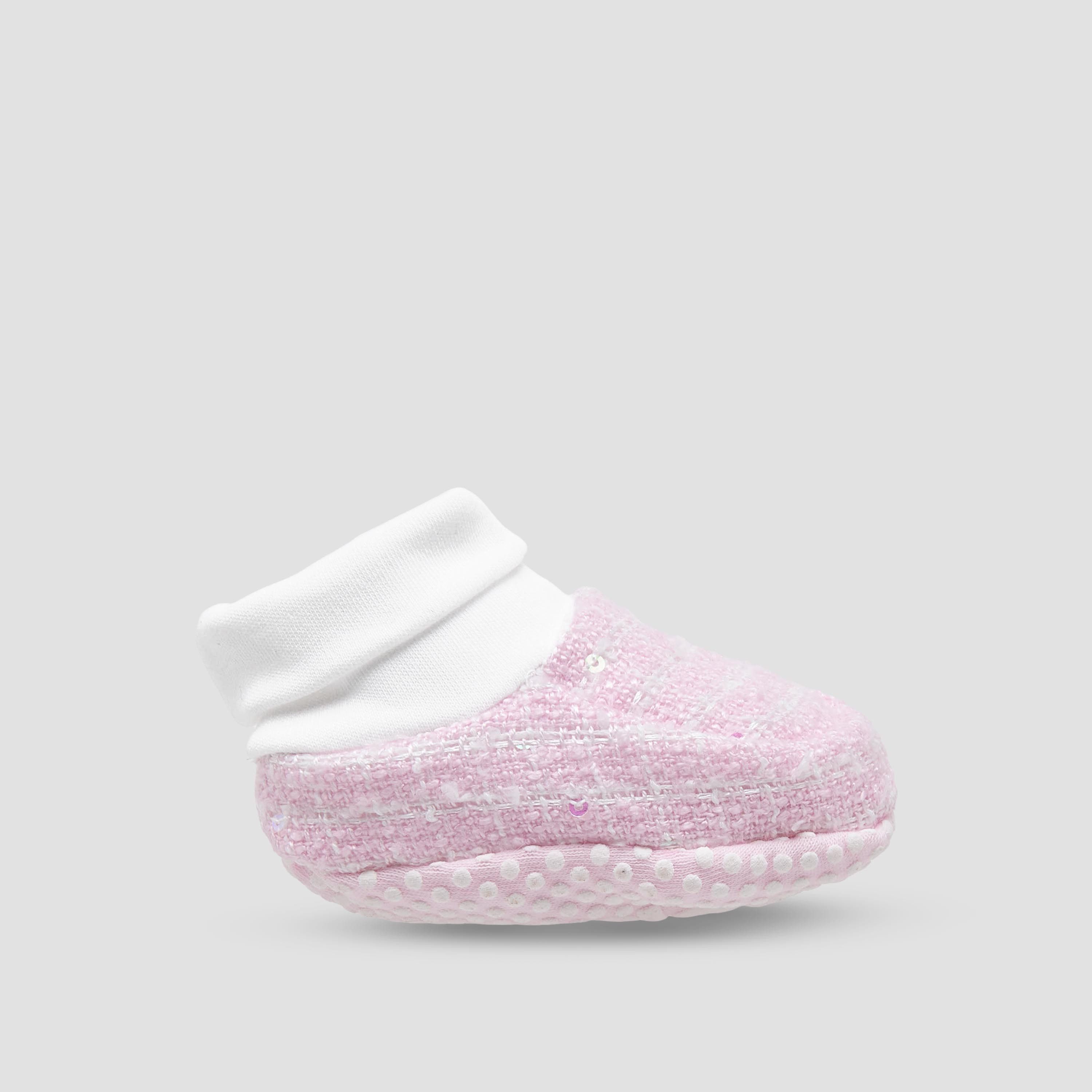 Giggles Booties with Ribbed Cuff- Slip-On-baby-boys-shoes-booties-image-3