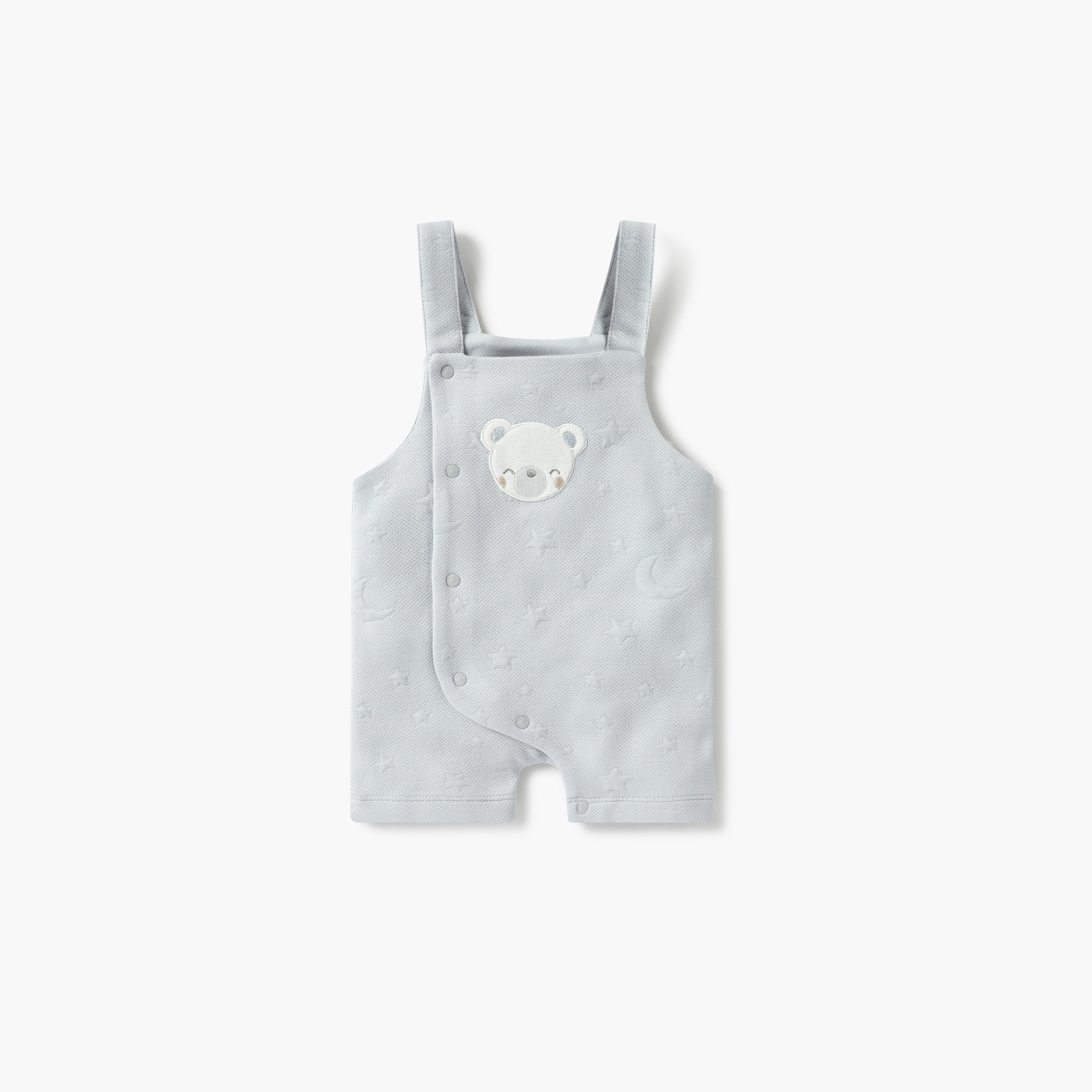 طقم تيشيرت بأكمام طويلة ودنغري بزخارف دب من جيجلز-baby-boys-clothing-rompers-image-7