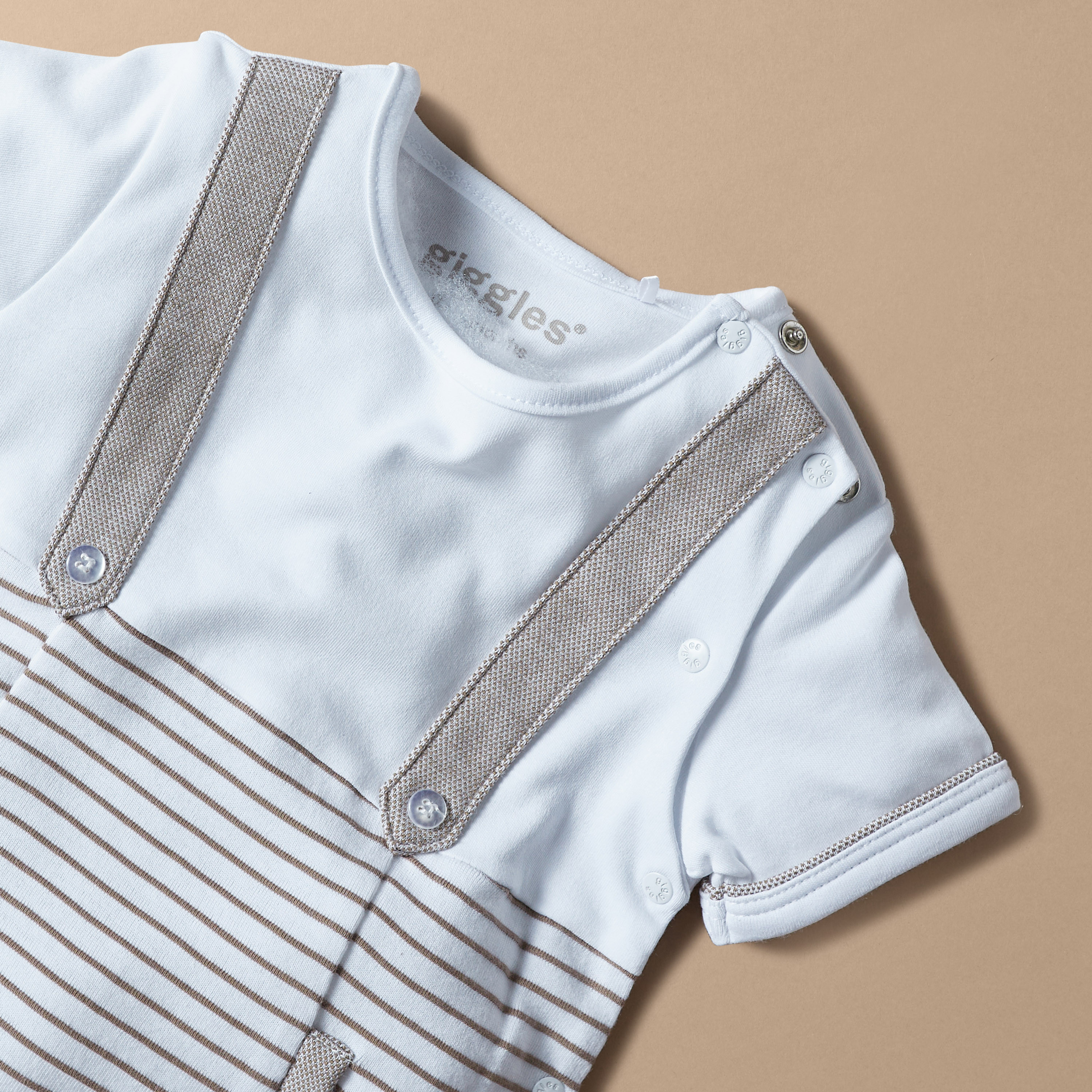 Giggles Striped Romper with Button Closure-baby-boys-clothing-winterwear-rompers-image-2