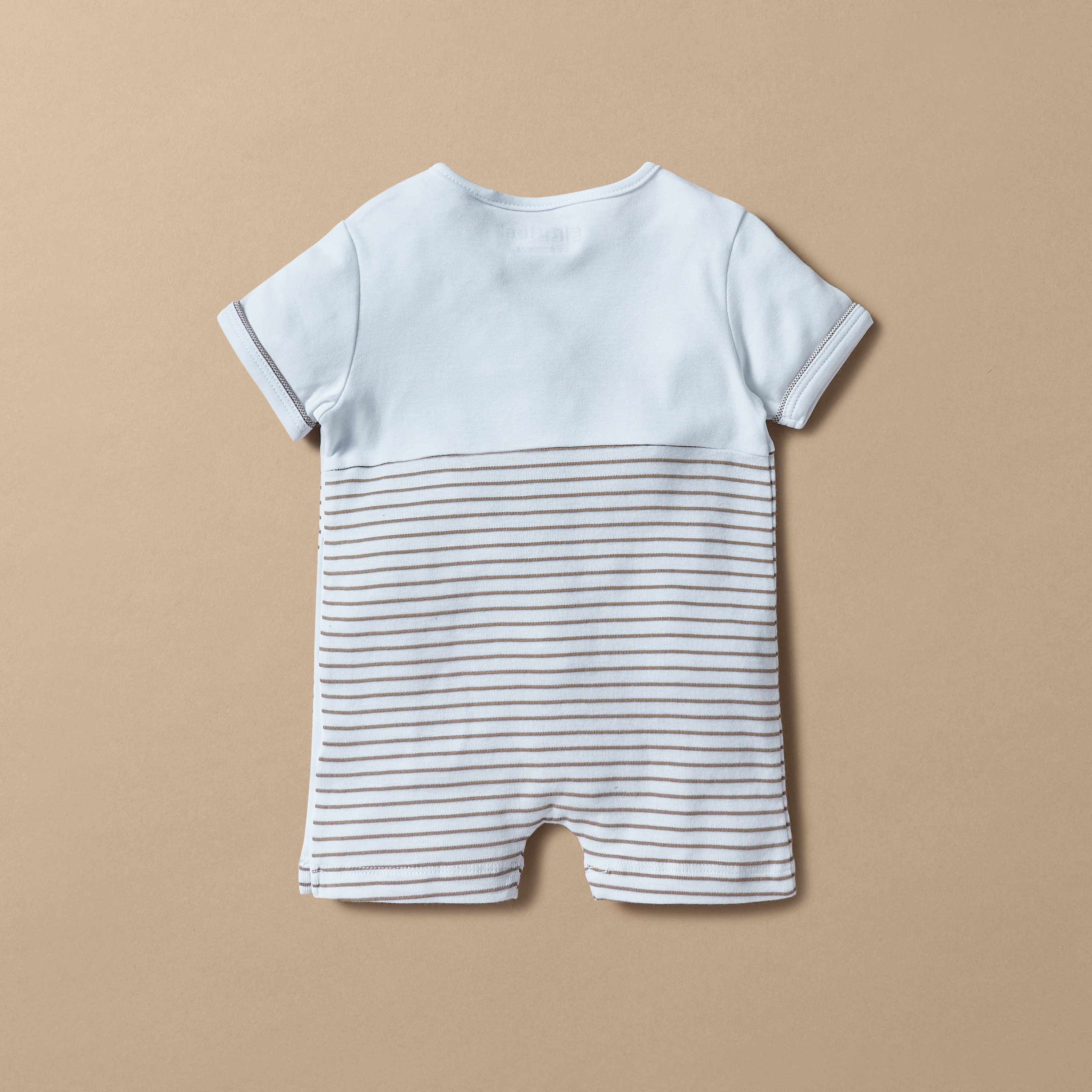 Giggles Striped Romper with Button Closure-baby-boys-clothing-winterwear-rompers-image-4