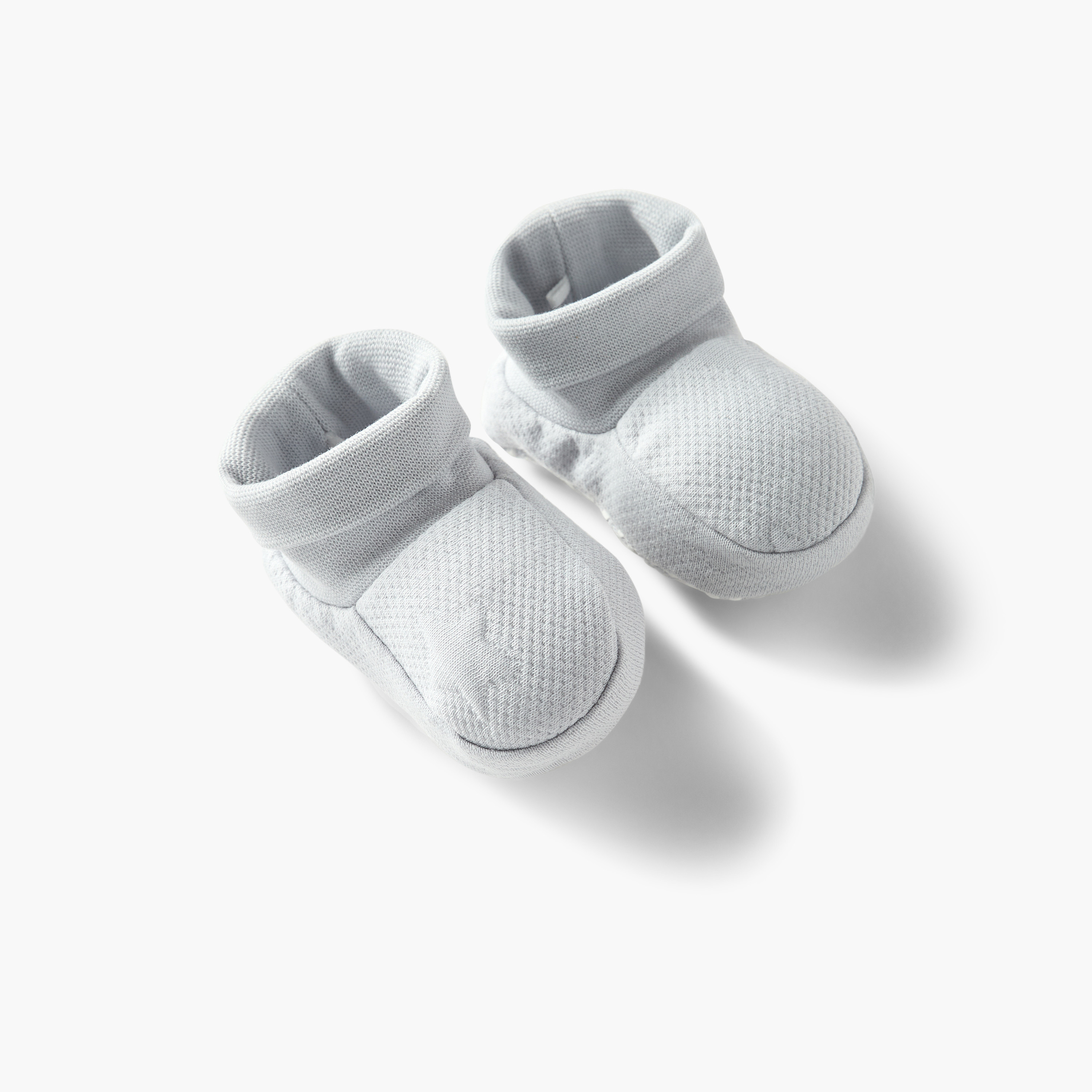 Giggles Textured Booties-baby-boys-shoes-booties-image-3