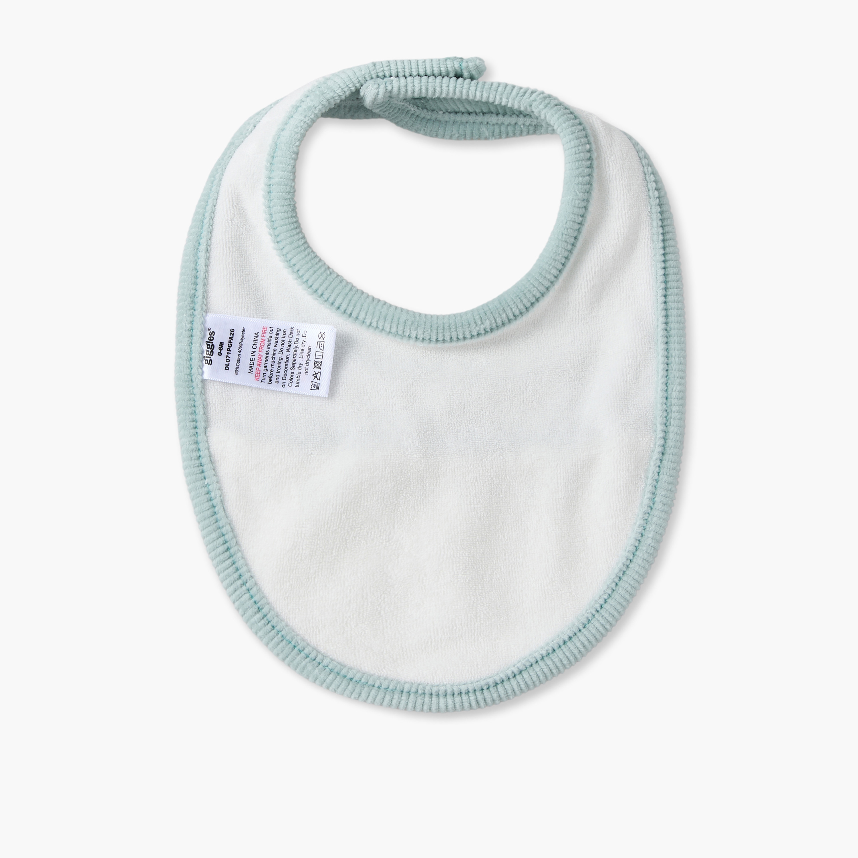 Giggles Baby Bib with Embroidery-baby-feeding-bibs-image-2