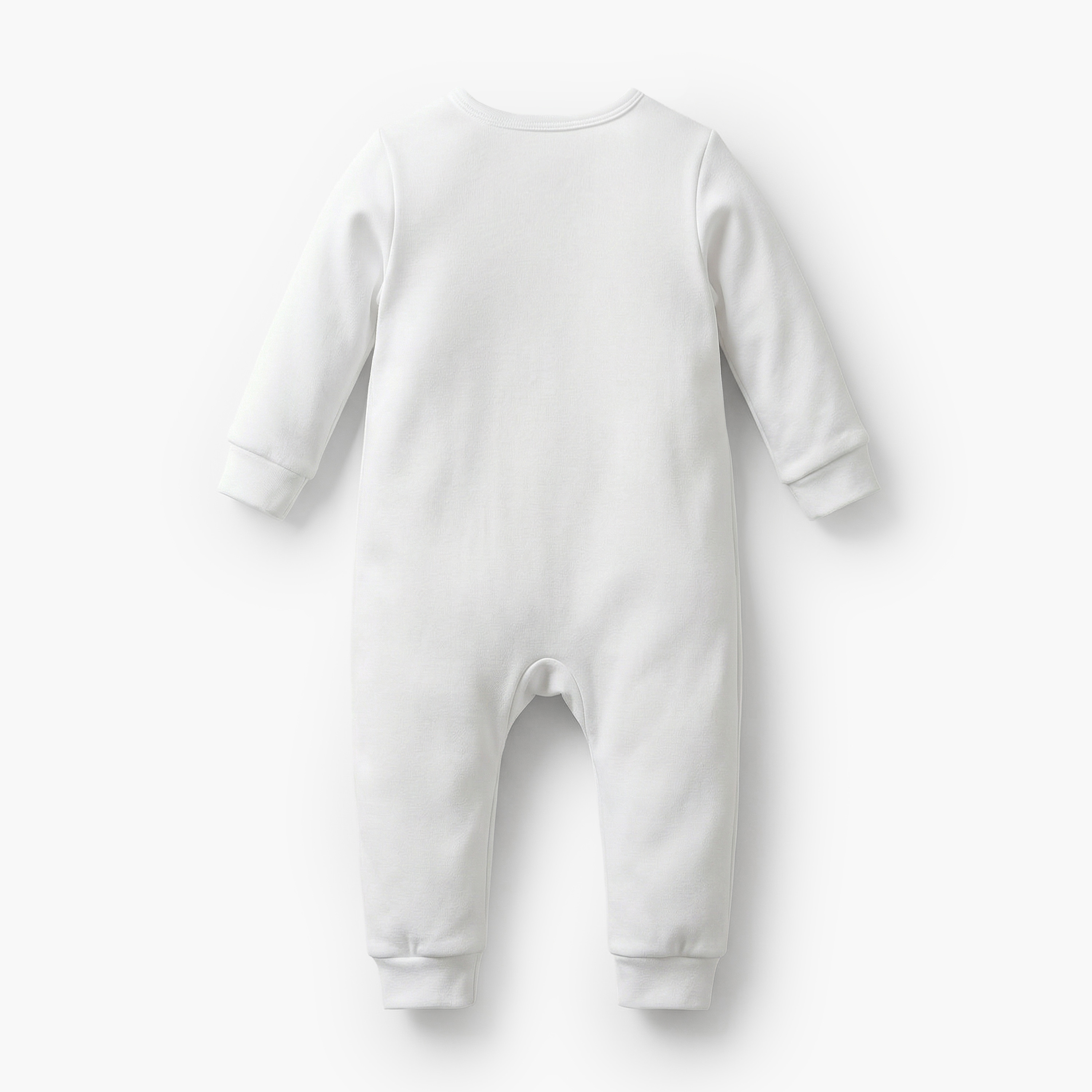 بدلة نوم قطن بياقة مستديرة وأكمام طويلة وتطريز شيفلي من جيجلز-baby-girls-clothing-nightwear-sleepsuits-image-3