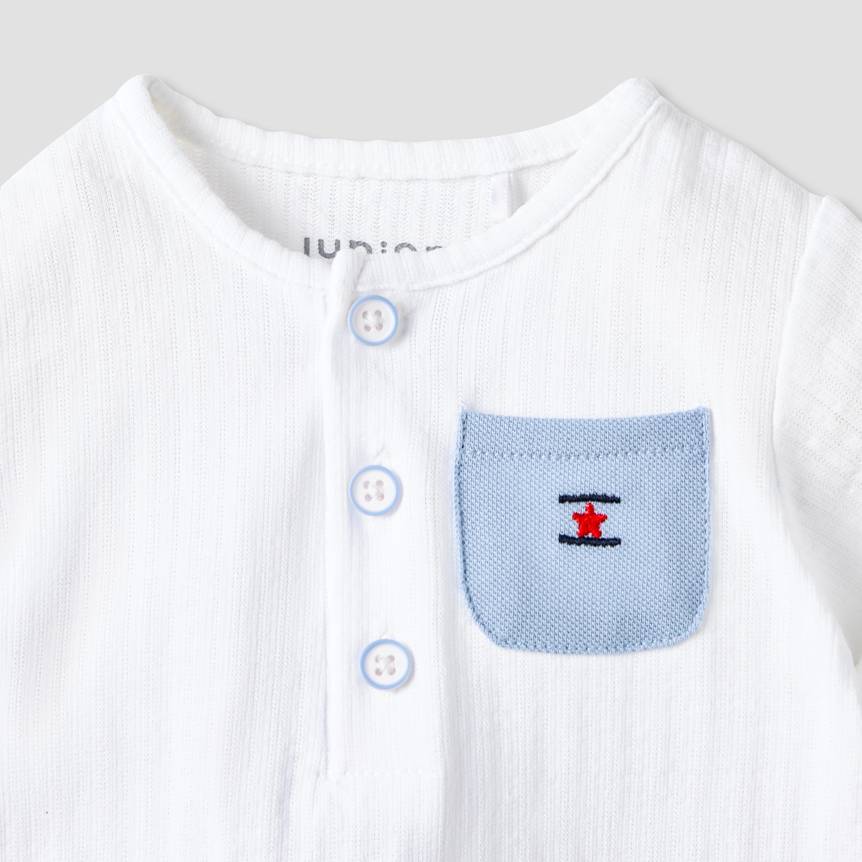 أفرول مقلّم بأكمام قصيرة من جونيورز-baby-boys-clothing-rompers-image-4