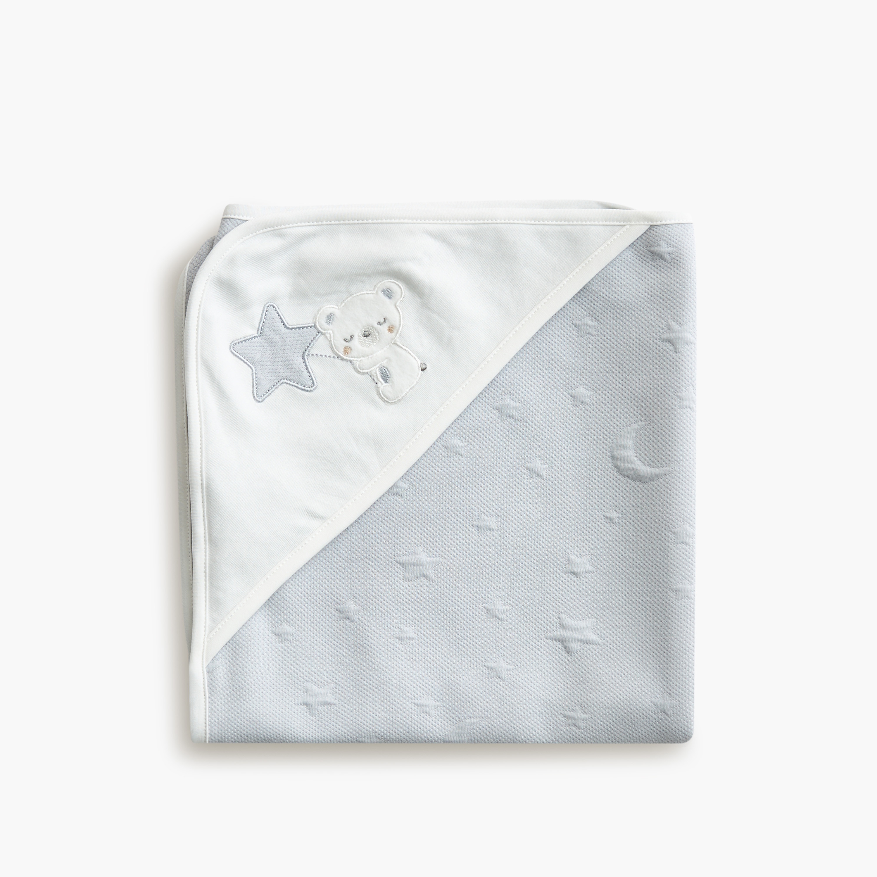 Giggles Moon and Star Embossed Receiving Blanket - 70x70 cm-baby-nursery-blanketsandswaddles-receivingblankets-image-3