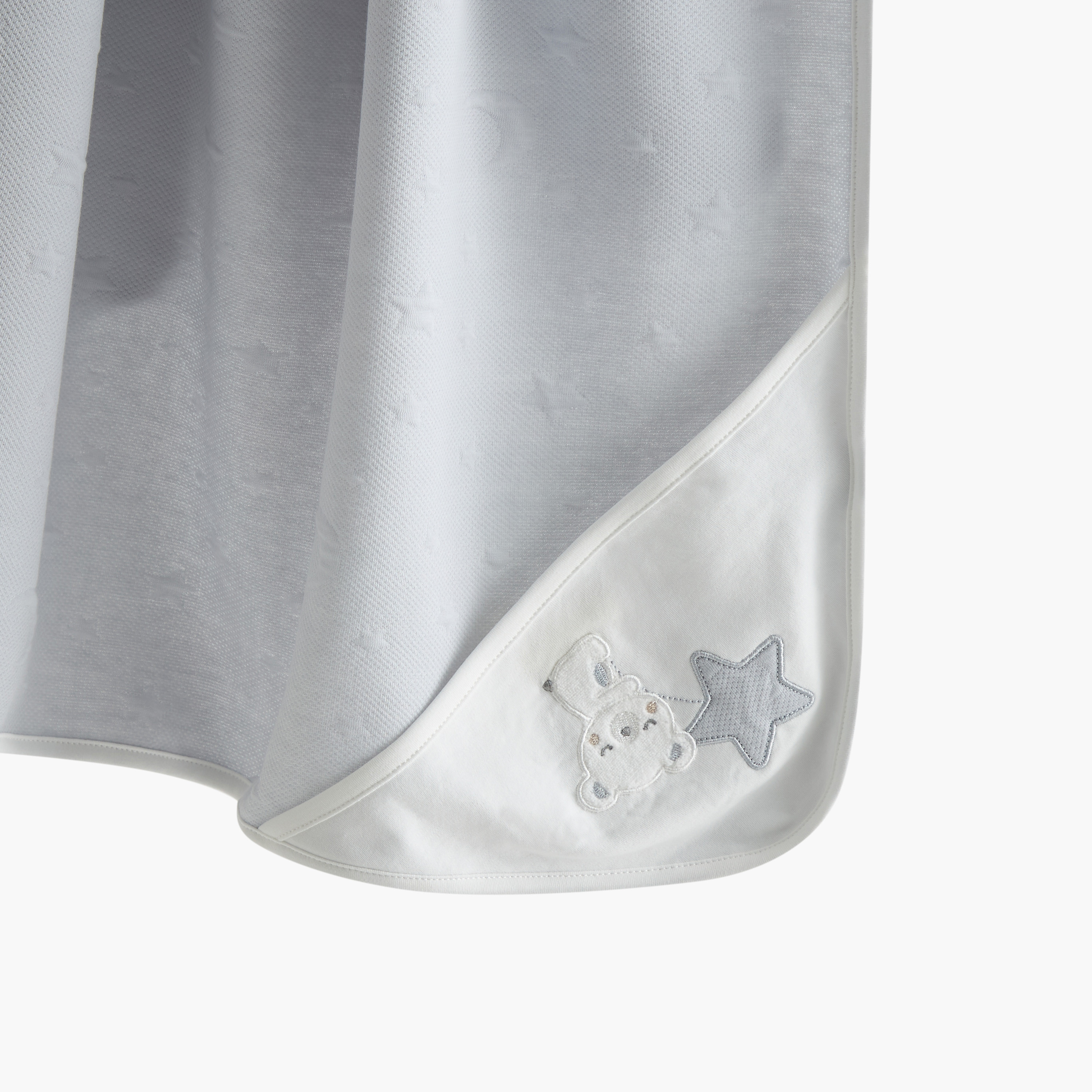 Giggles Moon and Star Embossed Receiving Blanket - 70x70 cm-baby-nursery-blanketsandswaddles-receivingblankets-image-5