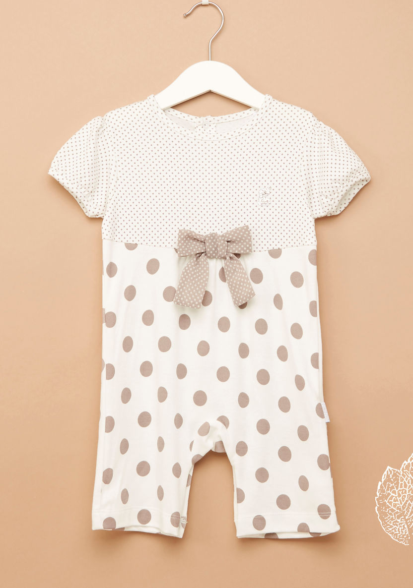 Giggles Polka Dot Printed Romper-Rompers%2C Dungarees and Jumpsuits-image-0