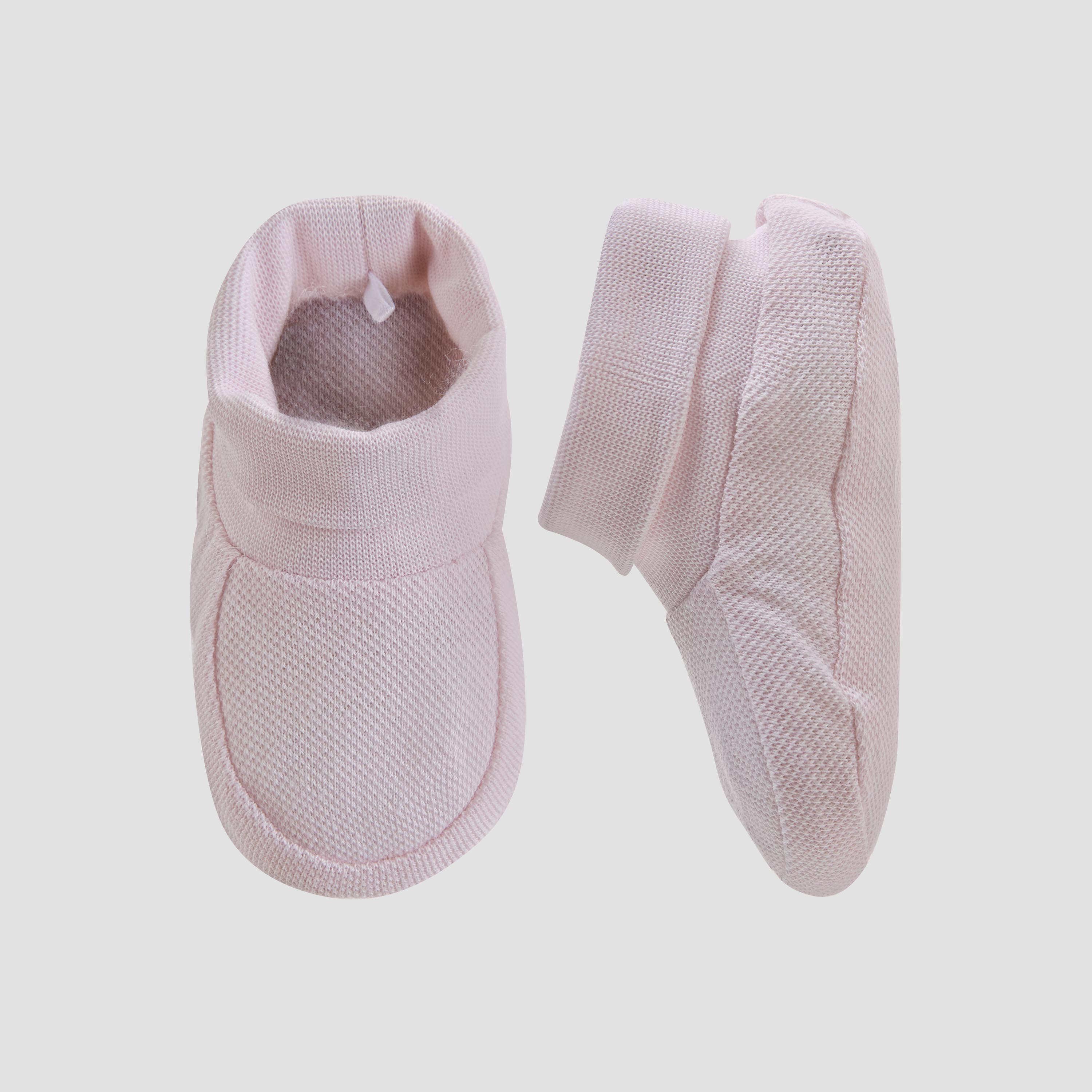 Pack of 2 Juniors Booties with Elasticated Cuff, Textured Design-baby-girls-shoes-booties-image-2
