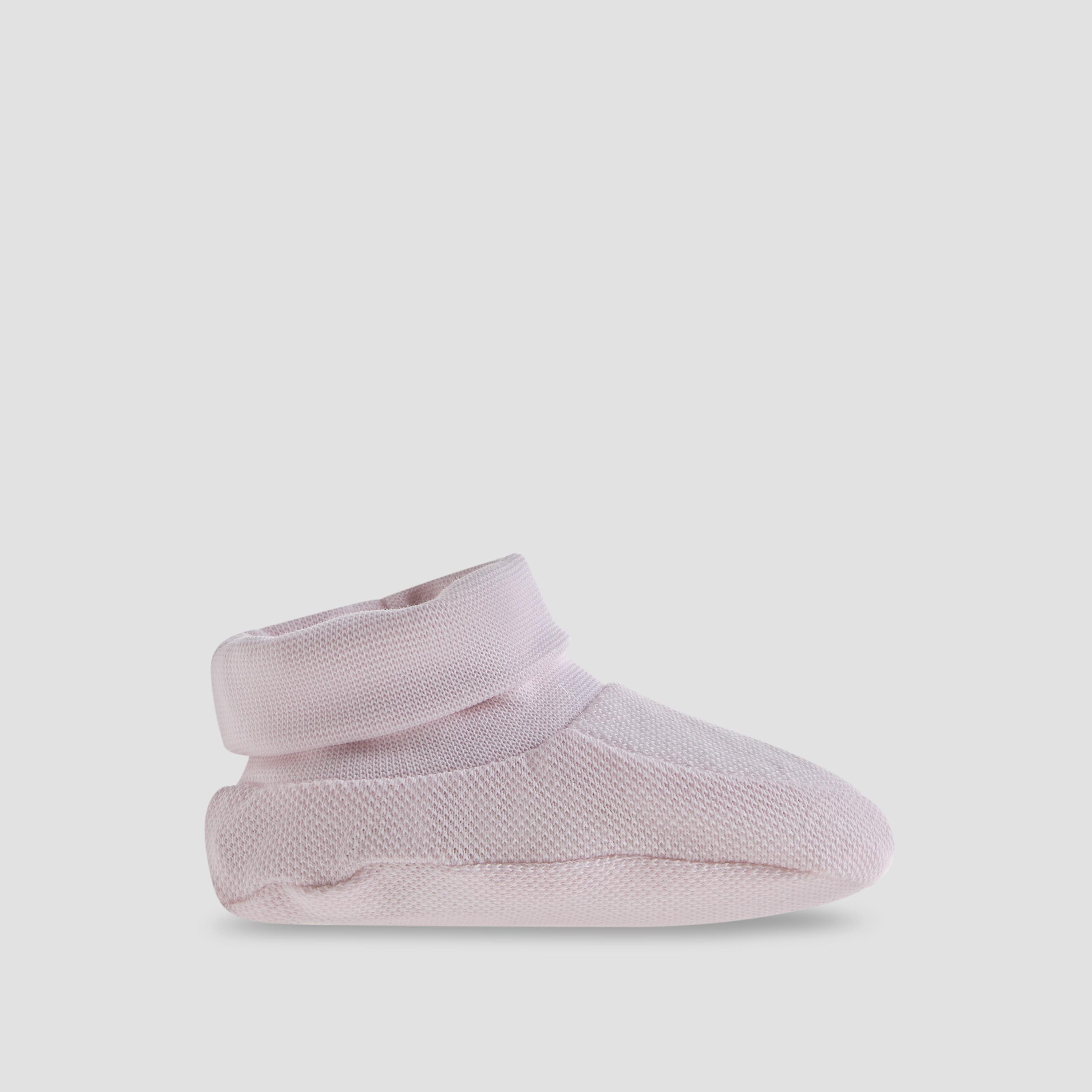Pack of 2 Juniors Booties with Elasticated Cuff, Textured Design-baby-girls-shoes-booties-image-3