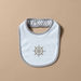 Giggles Anchor Embroidered Bib with Snap Button Closure-Bibs and Burp Cloths-thumbnailMobile-0