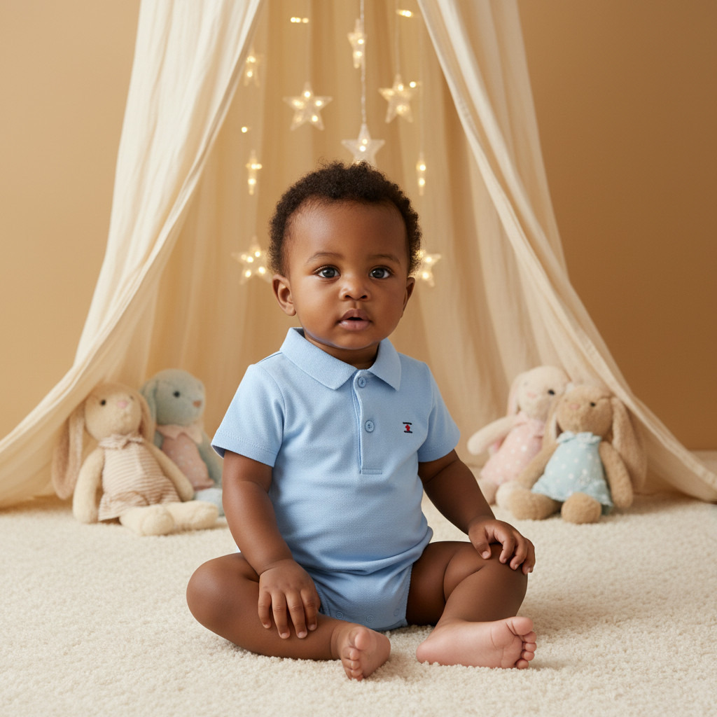 بودي سوت سادة بياقة عادية وأكمام قصيرة من جونيورز-baby-boys-clothing-bodysuits-image-5