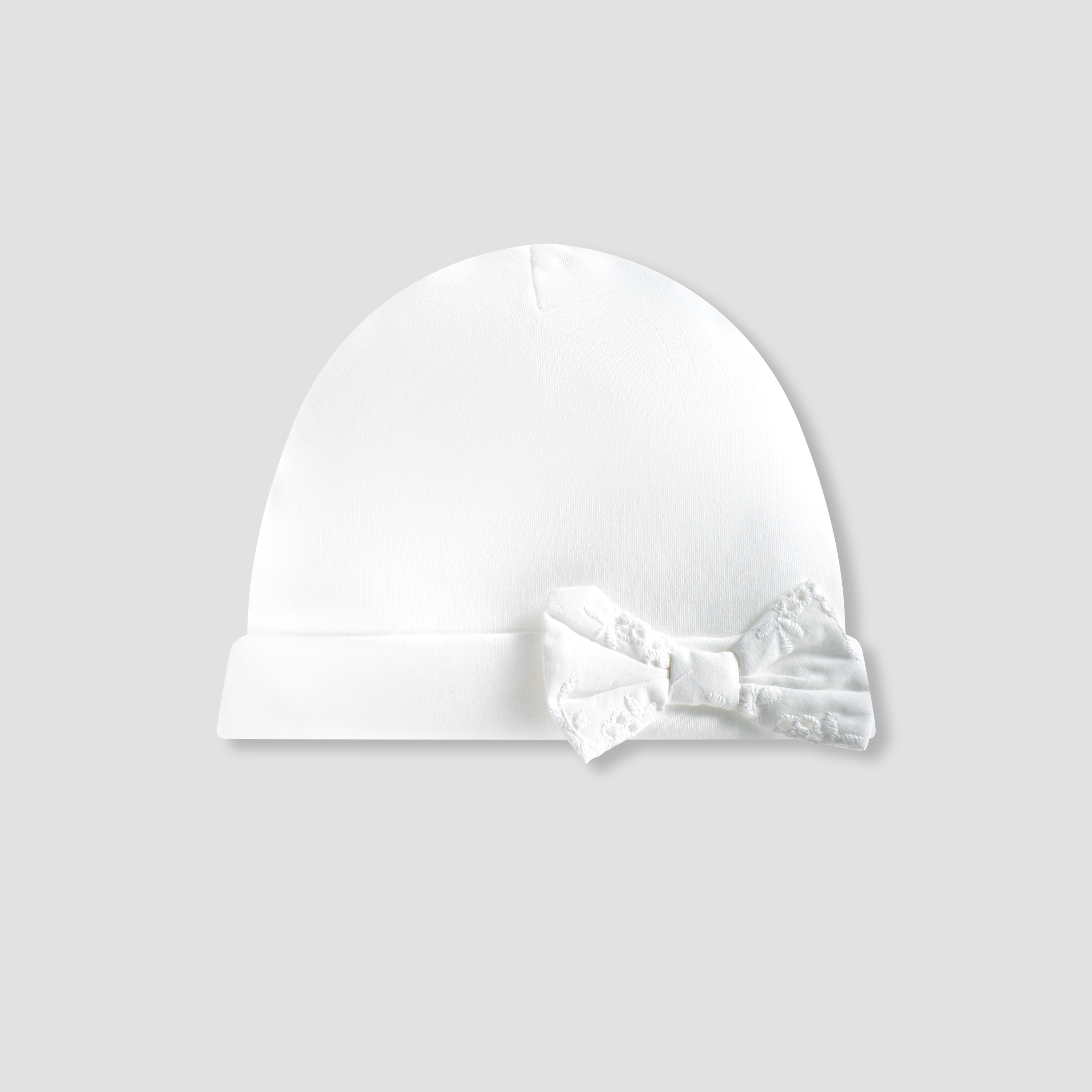 Giggles Cap with Embroidered Bow Detail-baby-girls-accessories-caps-image-2
